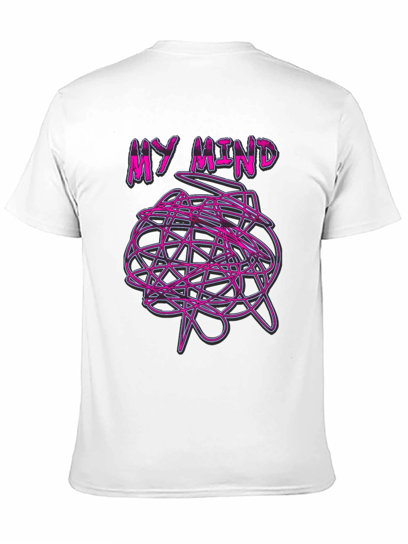 Black My Mind Graphic T-Shirt - Chaotic Brain Design view 11
