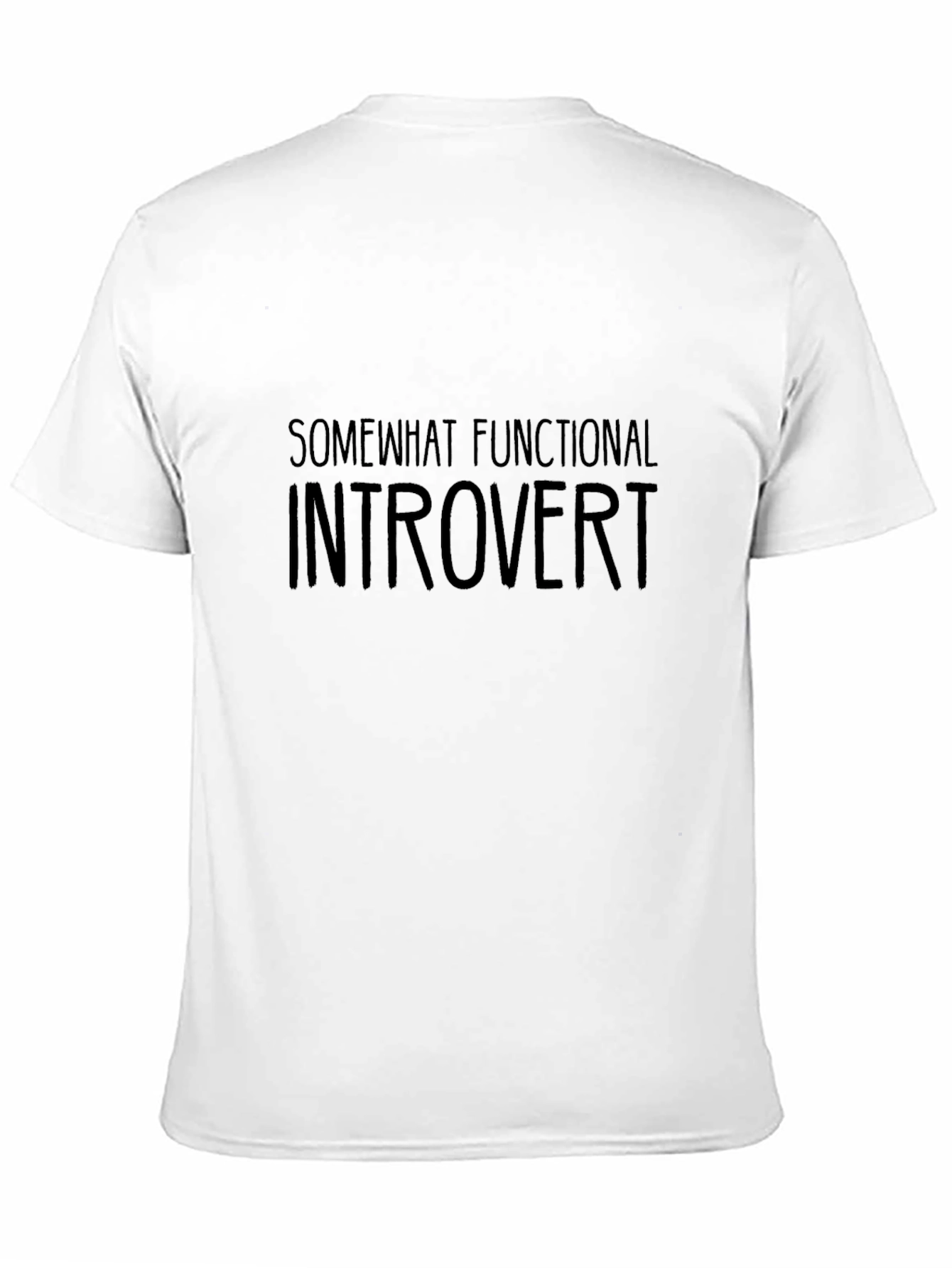 Black Introvert T-Shirt: Somewhat Functional Graphic Tee view 11