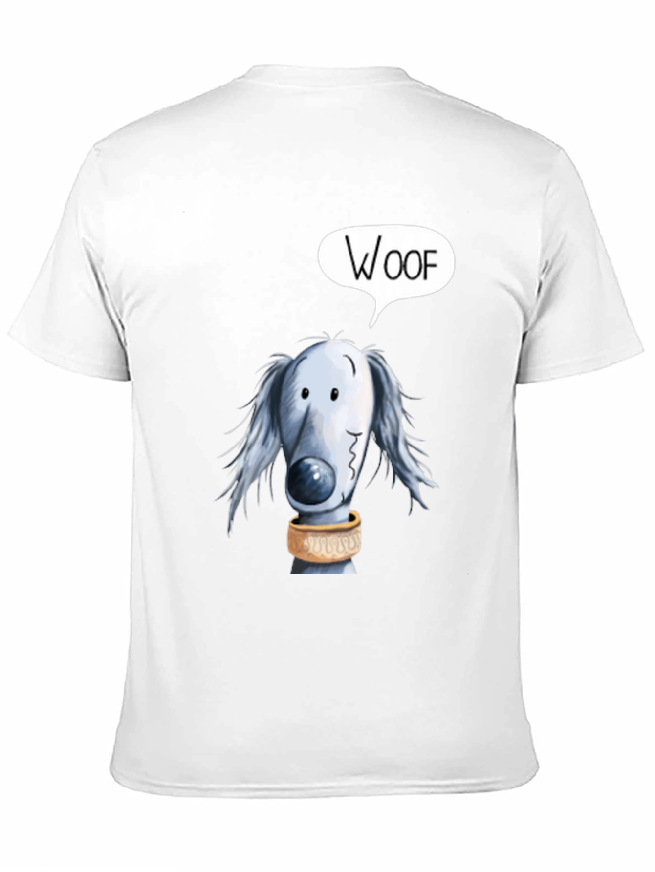 Black Woof Dog Graphic Black T-Shirt view 11