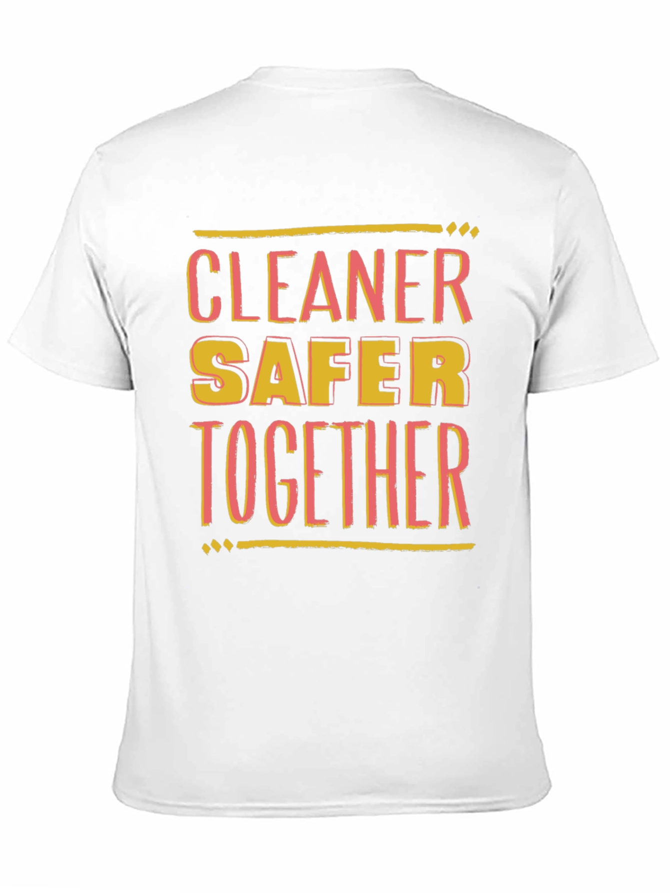 Black Cleaner Safer Together Black Graphic Tee view 11