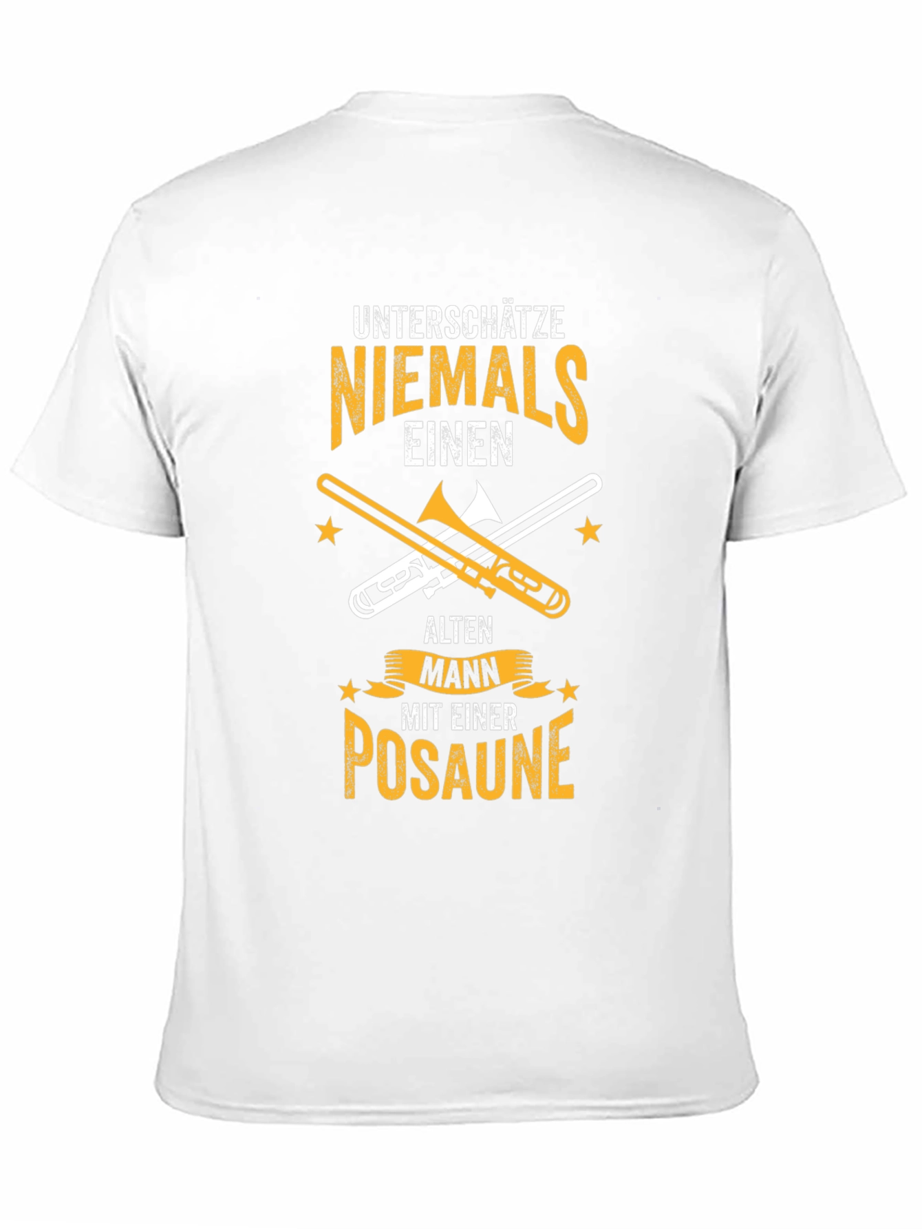 Black Unterschatze Niemals Posaune T-Shirt view 11