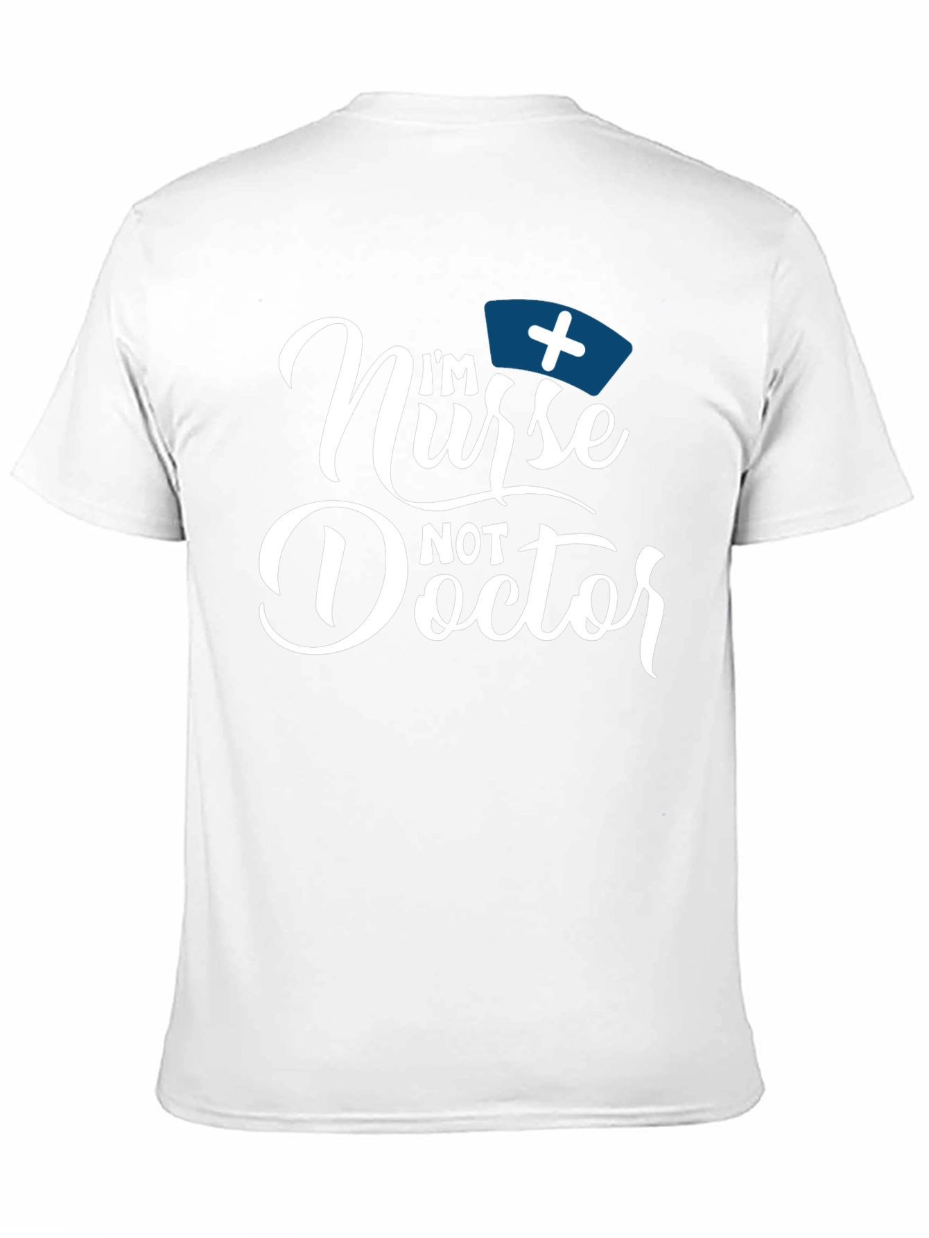 Black I'm Nurse Not Doctor Funny T-Shirt view 11
