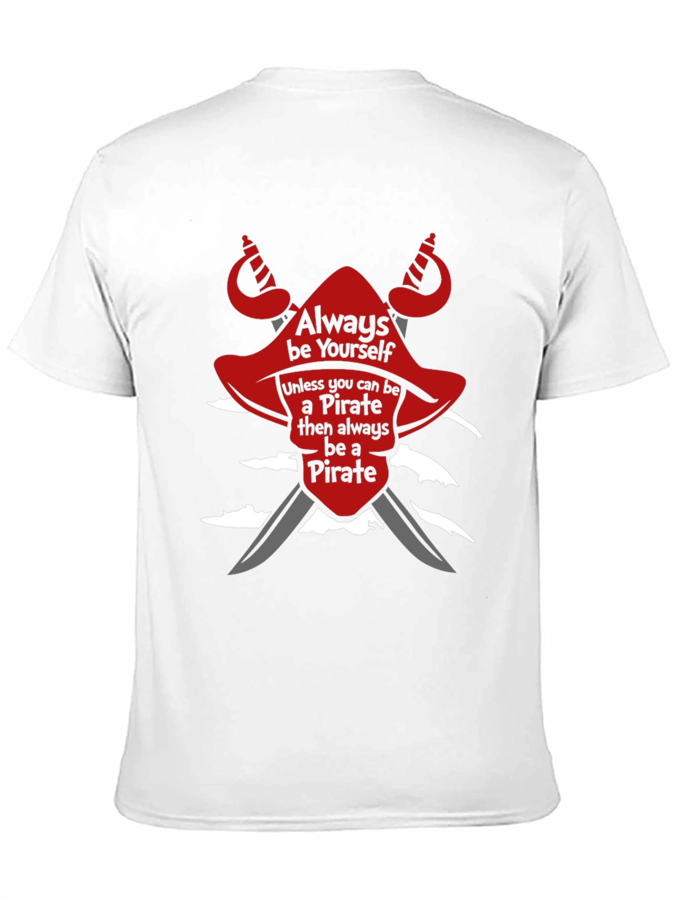 Black Pirate T-Shirt: Always Be Yourself Novelty Tee view 11