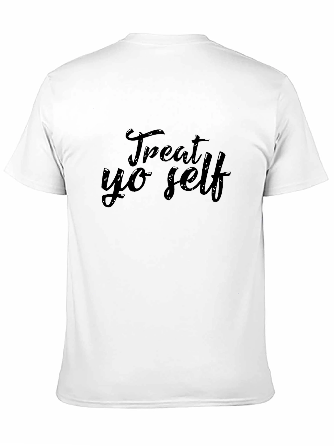 Black Treat Yo Self Black Graphic Tee view 11
