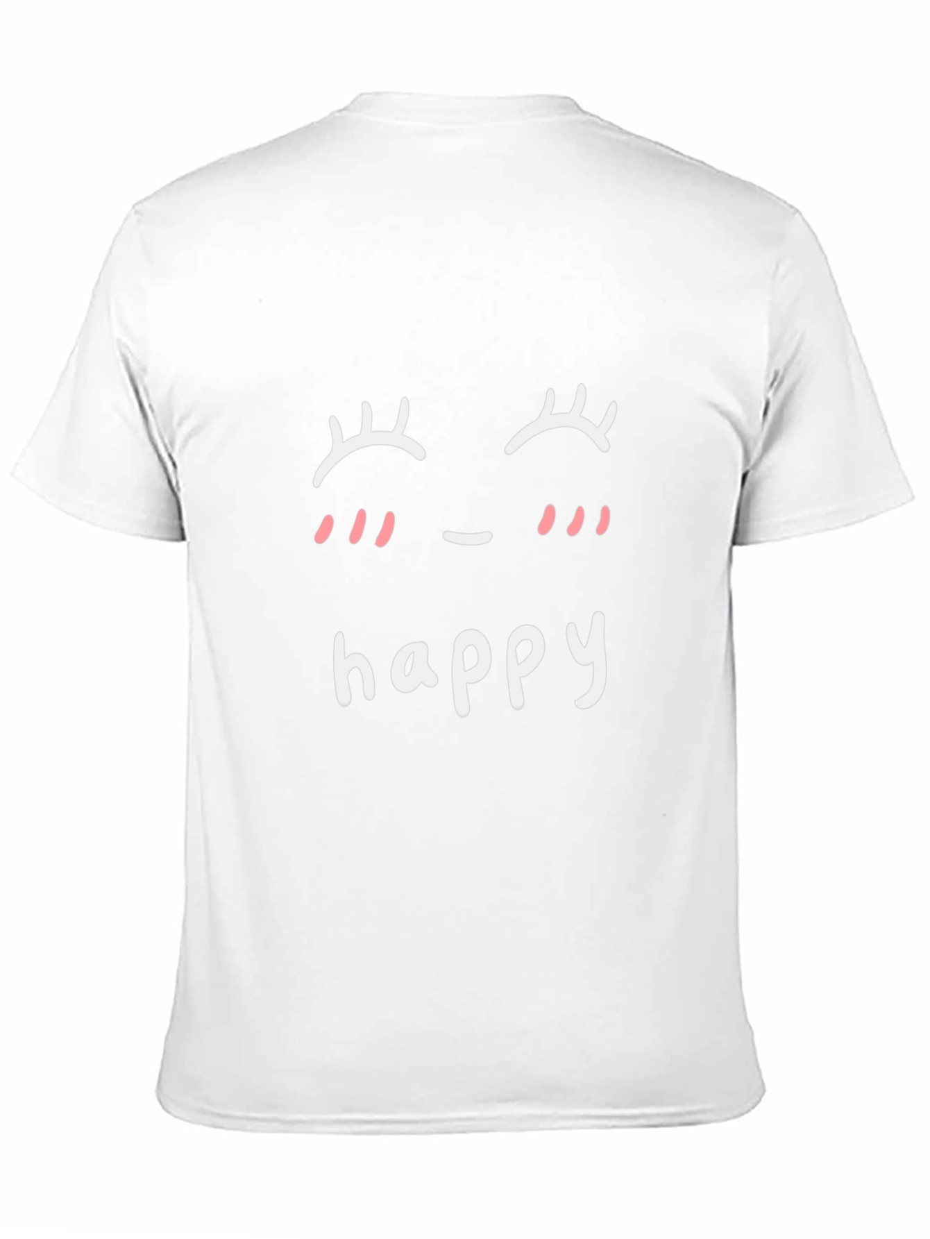 Black Cute Happy Face Graphic T-Shirt view 11