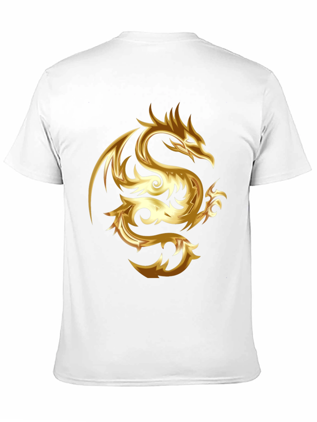 Black Golden Dragon Graphic Tee - Stylish & Bold view 11