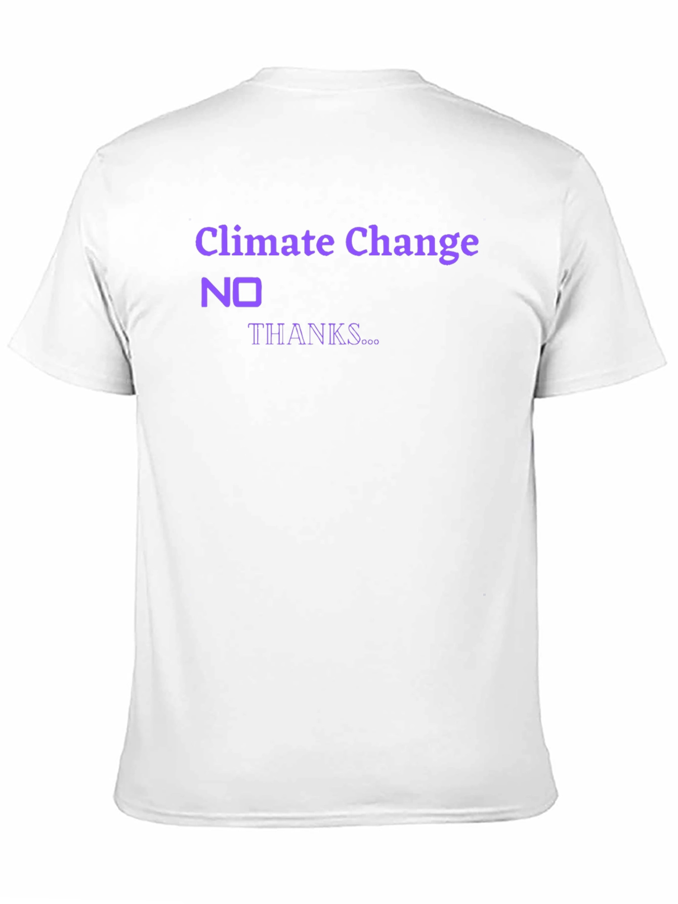 Black Climate Change 'No Thanks' Graphic T-Shirt view 11