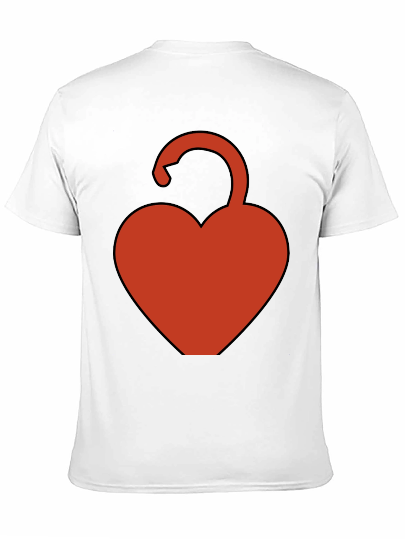 Black Heart Lock Graphic Tee - Black Casual Shirt view 11