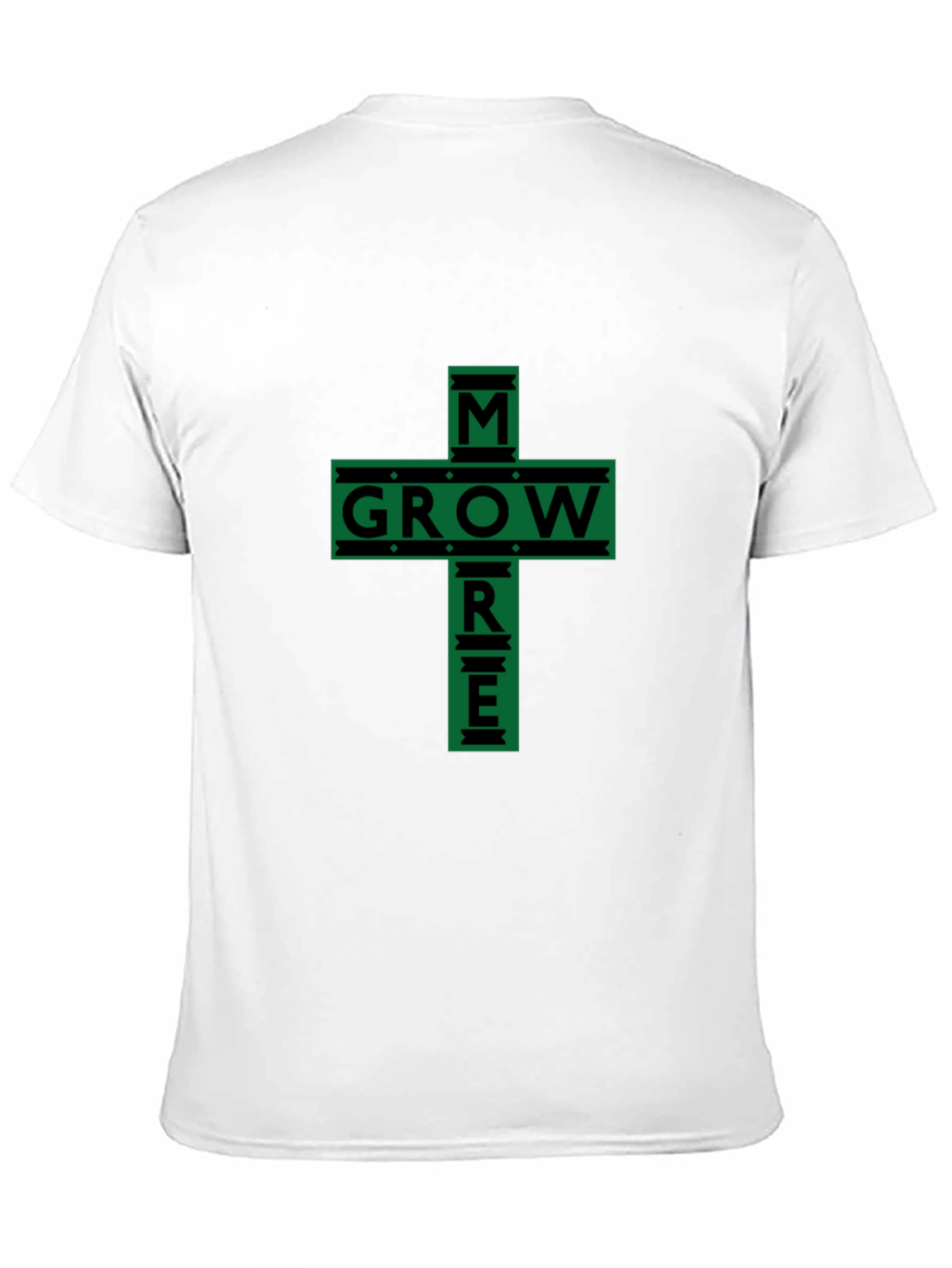 Black Grow More Graphic Tee - Black Cotton Blend view 11