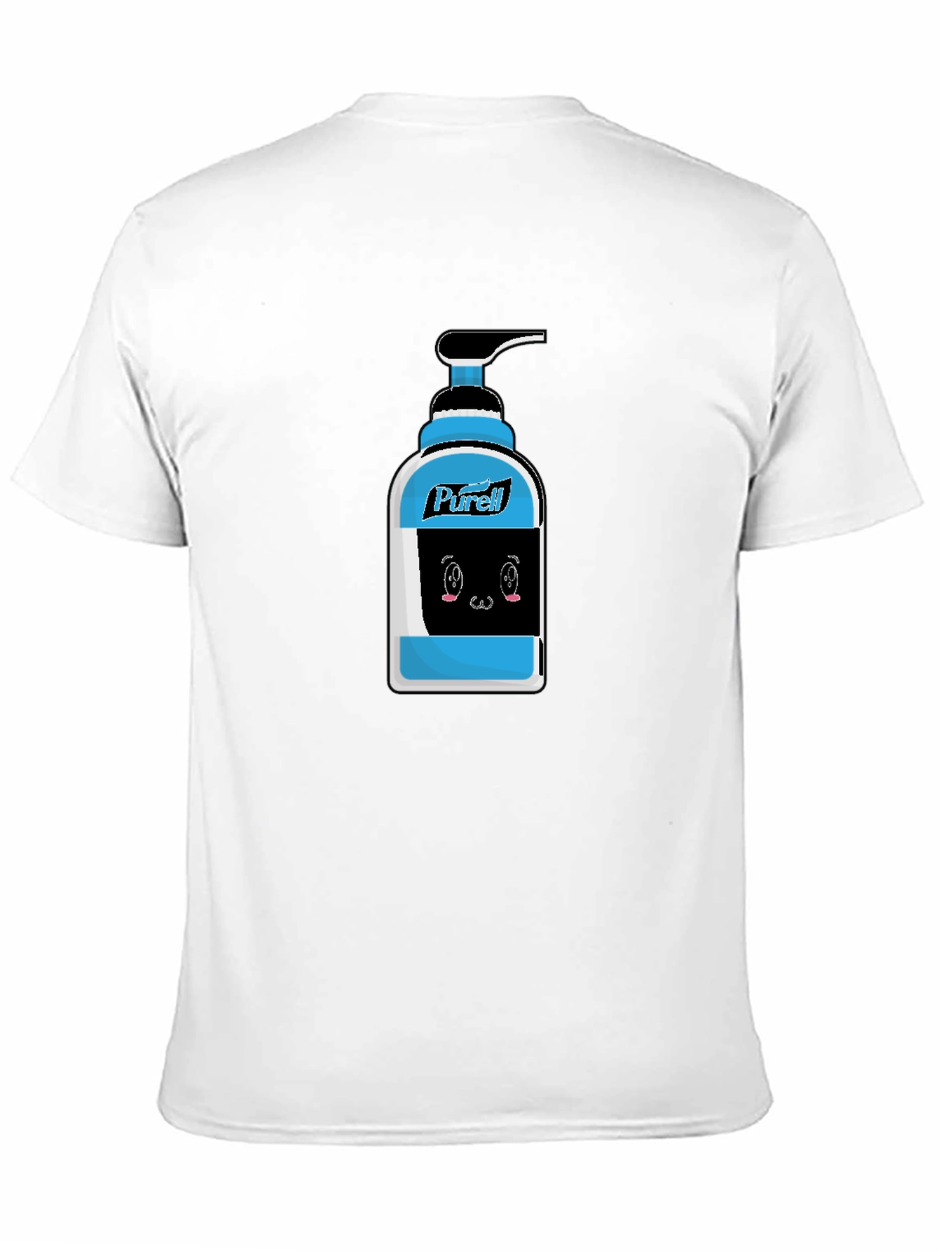 Black Purell Cartoon Graphic Black T-Shirt view 11