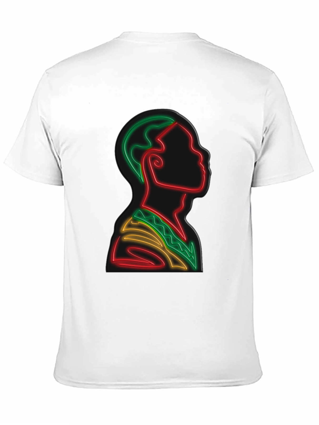 Black Neon Portrait Graphic Tee - Black view 11