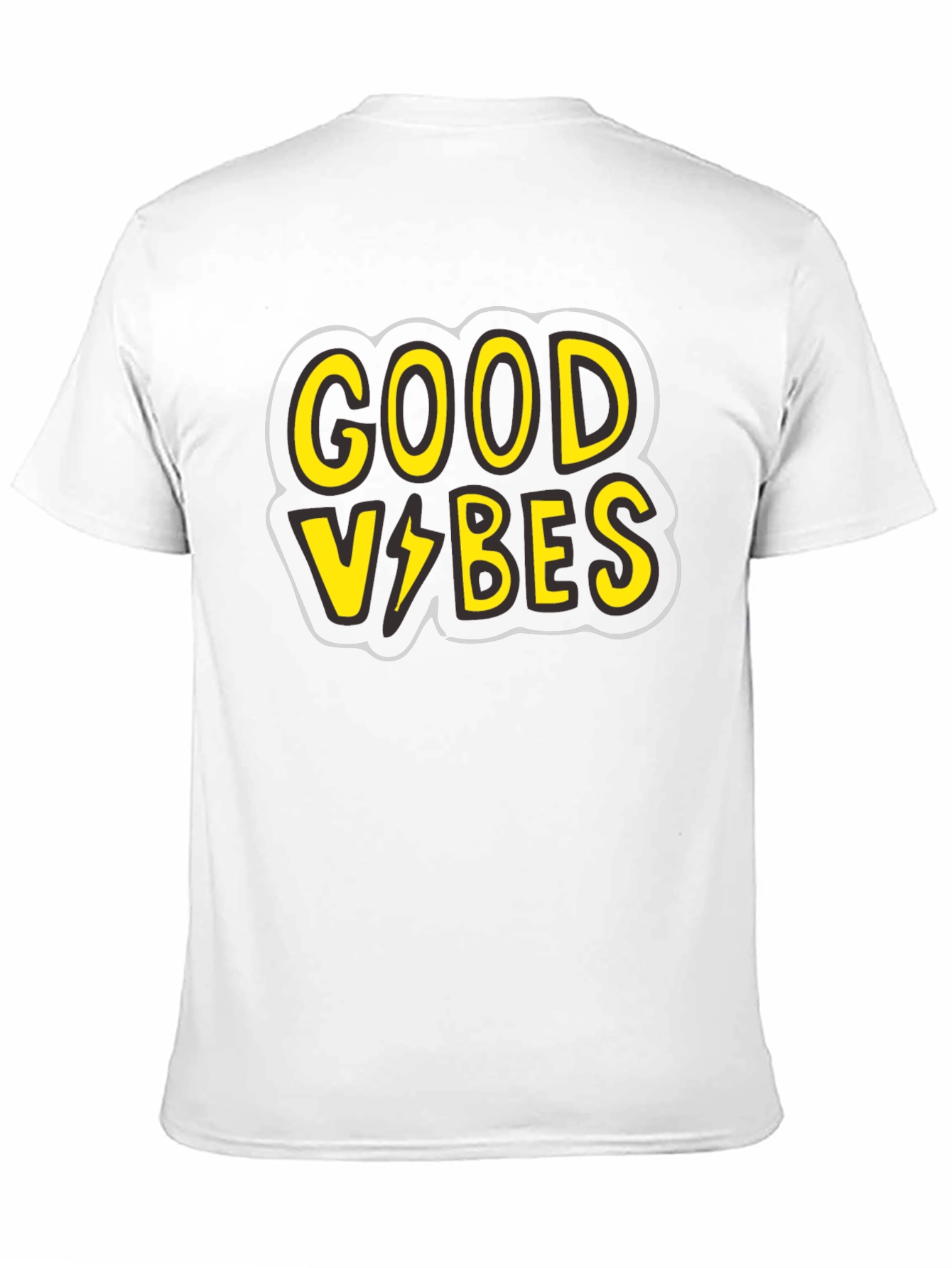 Good Vibes Graphic Tee - Black Cotton T-Shirt - 11