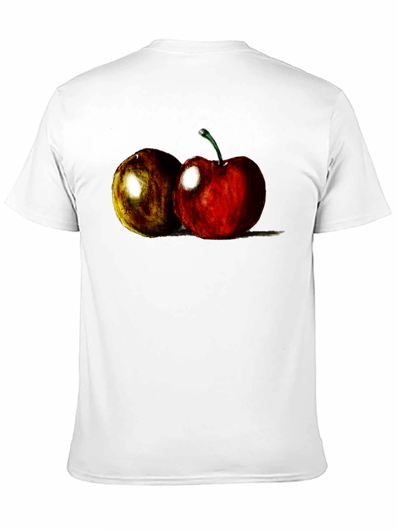 Black Cherry Fruit Graphic Tee - Soft Cotton Blend view 11