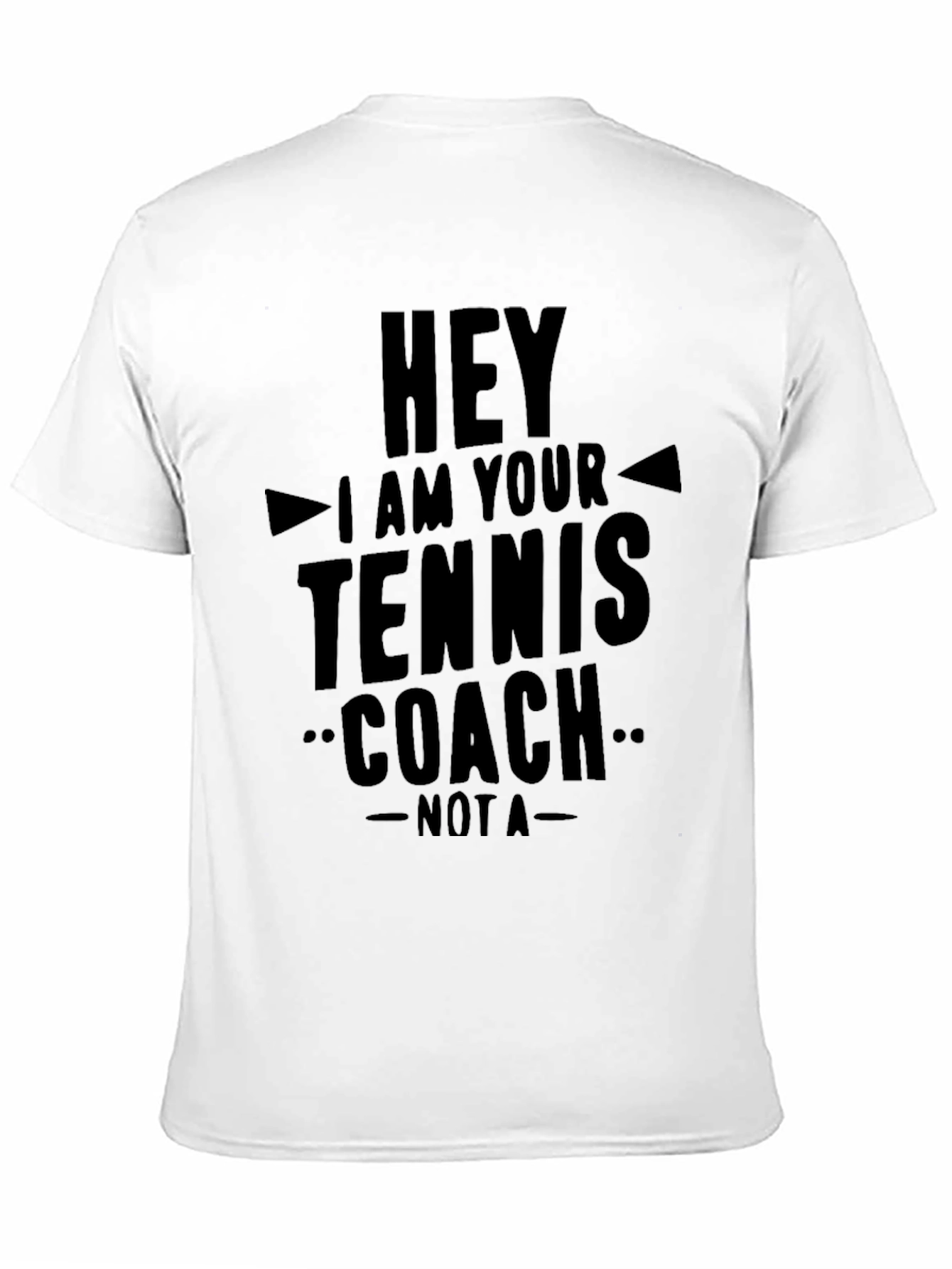 Black Tennis Coach T-Shirt - Funny Sarcastic Tee view 11
