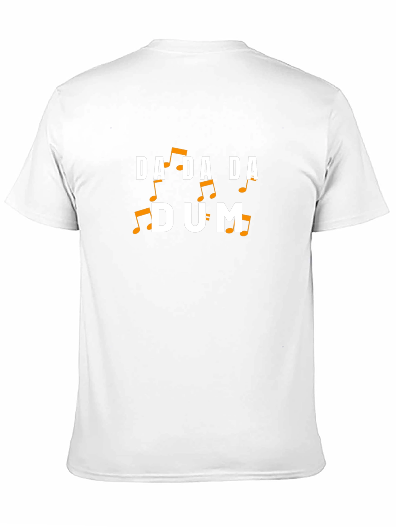 Black Da Da Da Dum Funny Music T-Shirt view 11