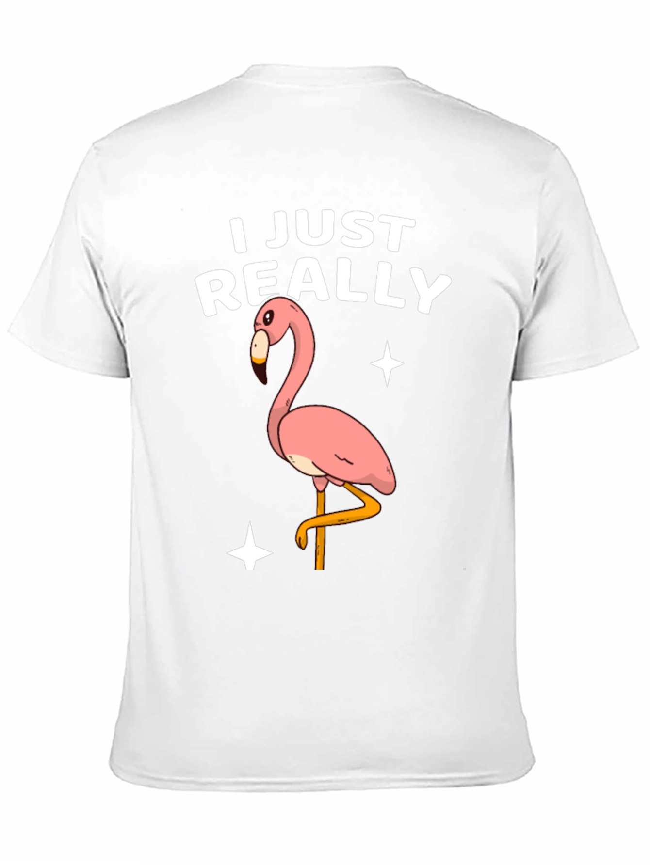 Black Funny Flamingo T-Shirt - I Just Really Like Flamingos view 11