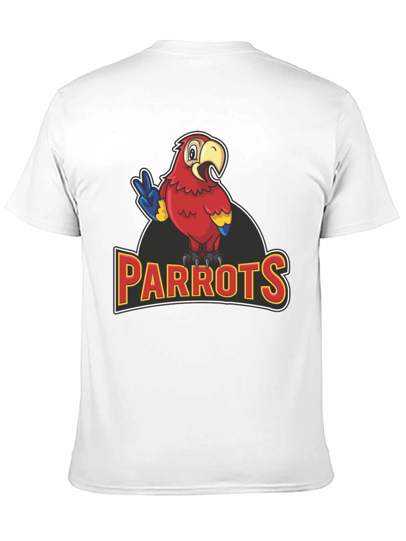 Black Parrots T-Shirt - Black Graphic Tee for Parrot Lovers view 11