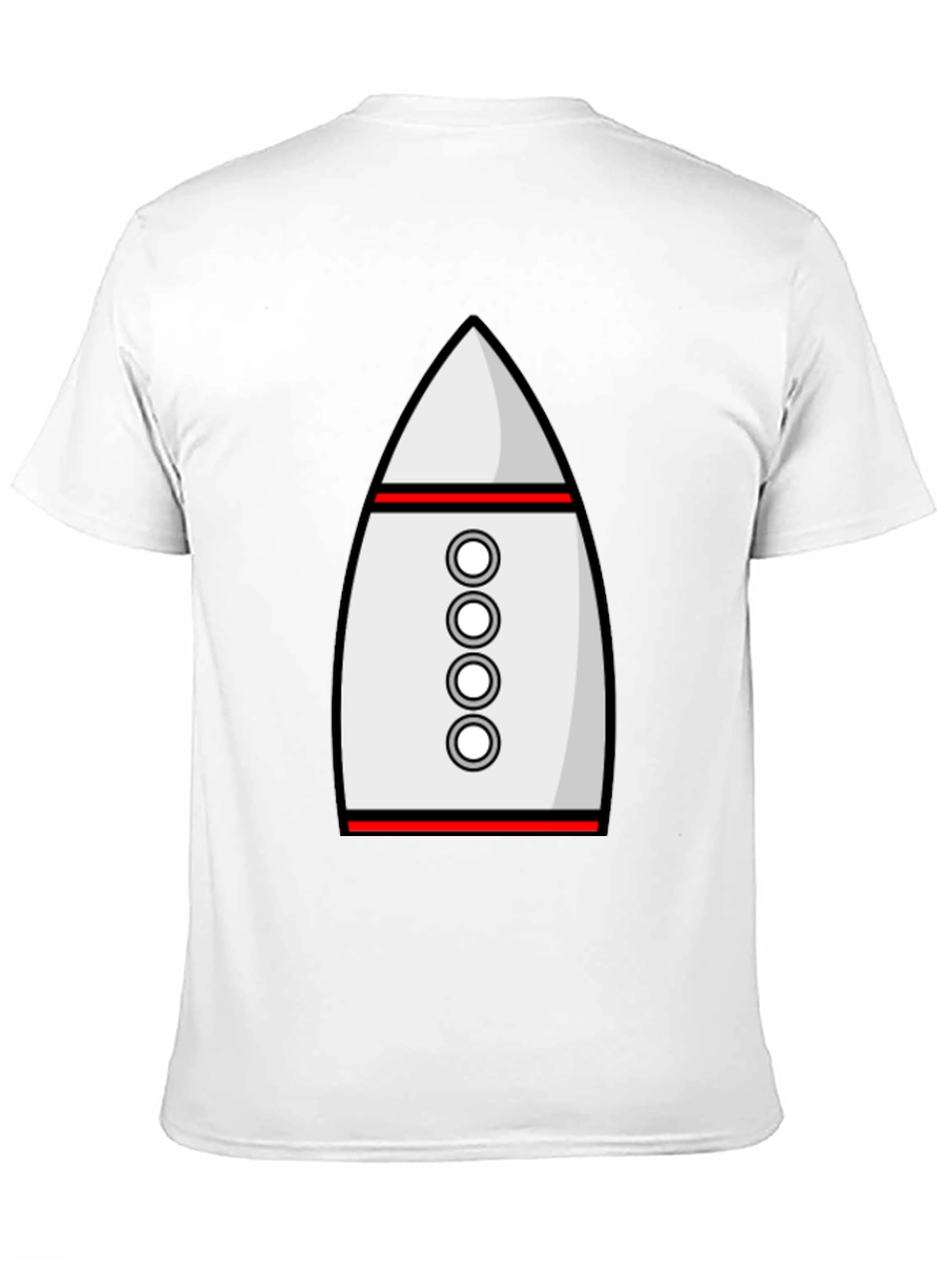 Black Rocket T-Shirt - Black Crew Neck Cotton Blend Tee view 11