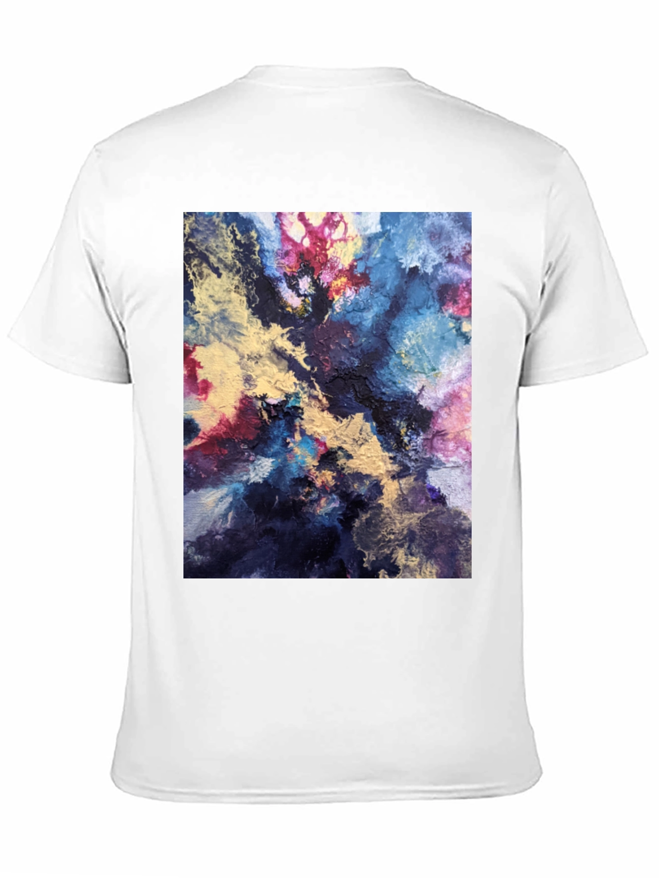 Black Abstract Art Black T-Shirt view 11