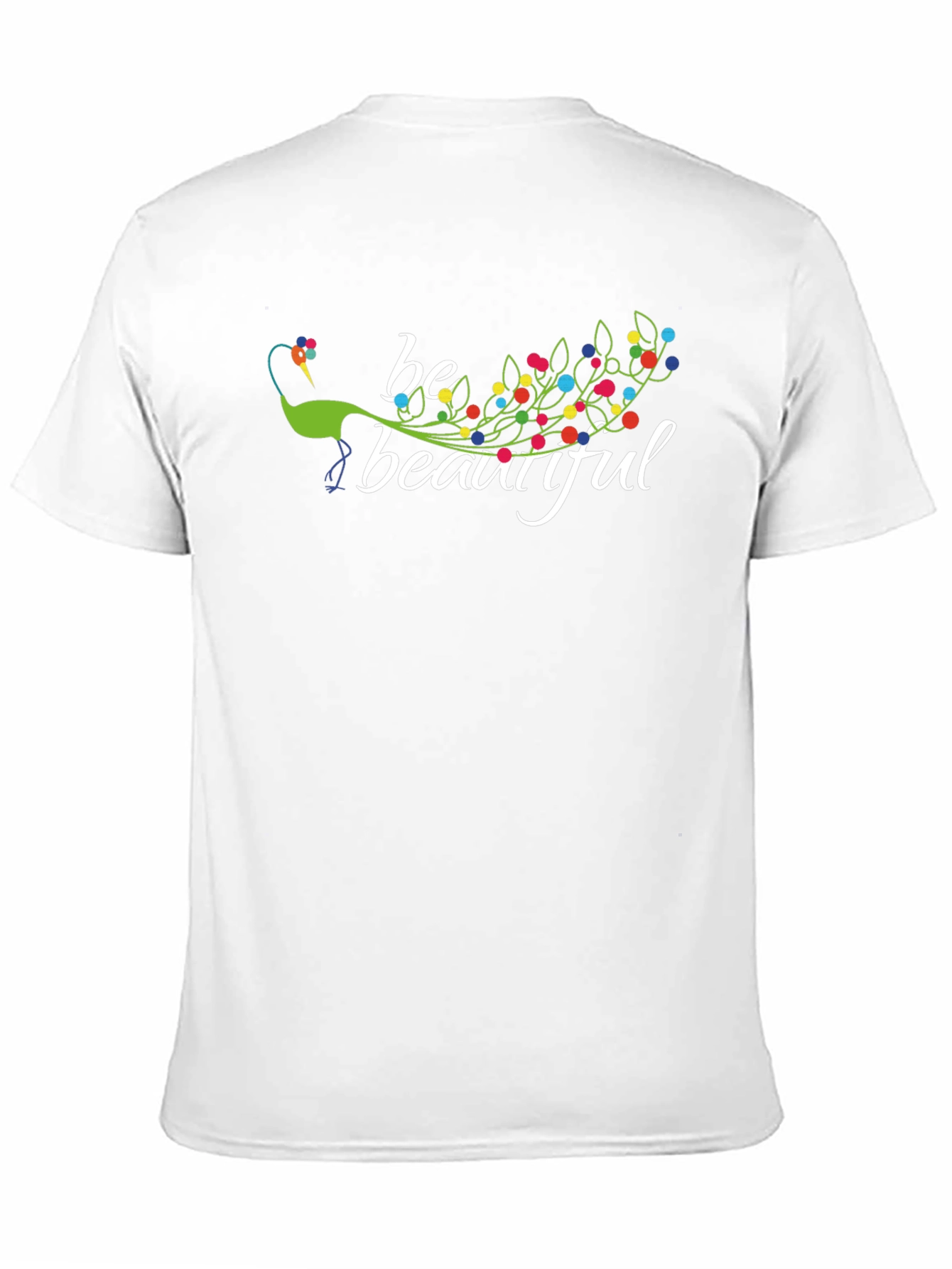 Black Be Beautiful Peacock Graphic T-Shirt view 11