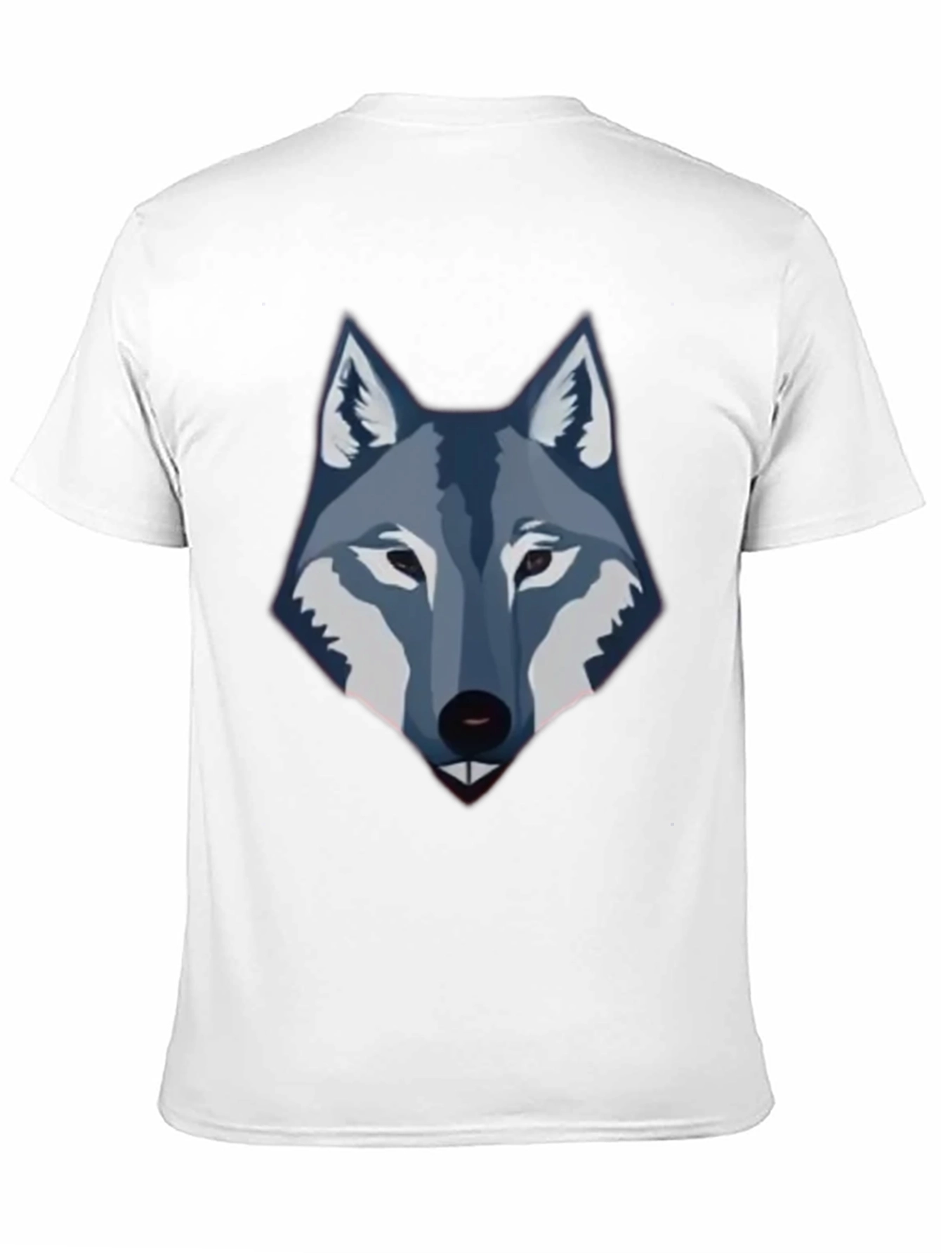 Black Men's Black Wolf Graphic Tee view 11
