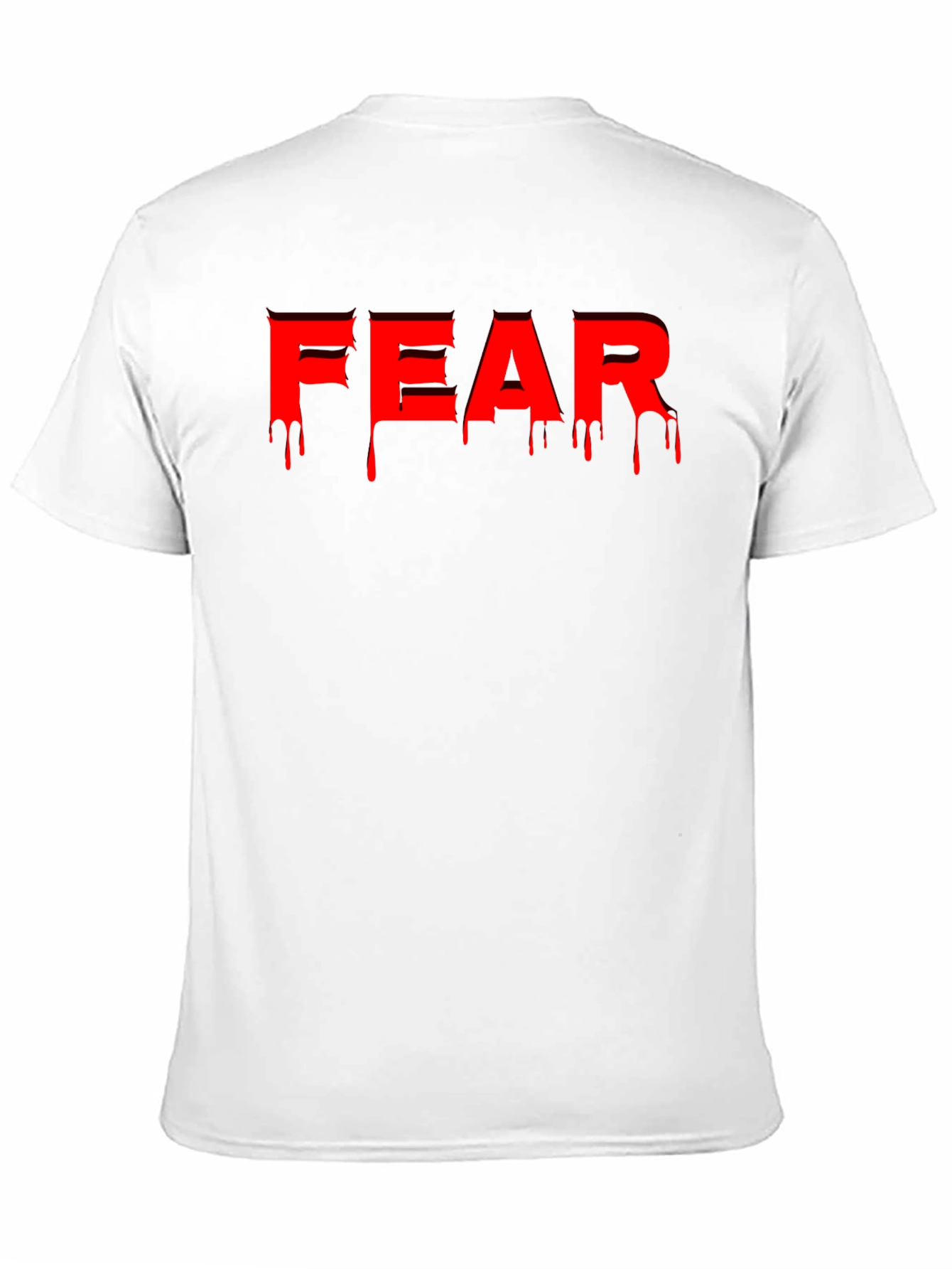 Black Fear Drip Graphic Tee - Men's Black T-Shirt view 11