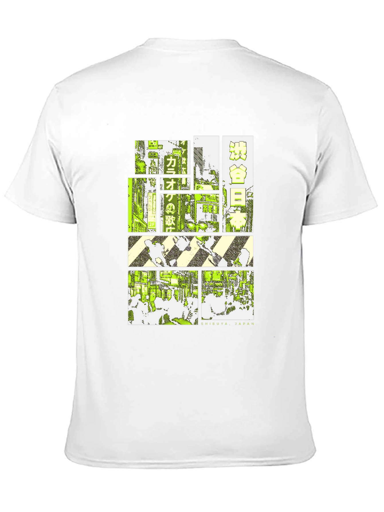 Black Retro Shibuya Japan T-Shirt - Urban Style view 11