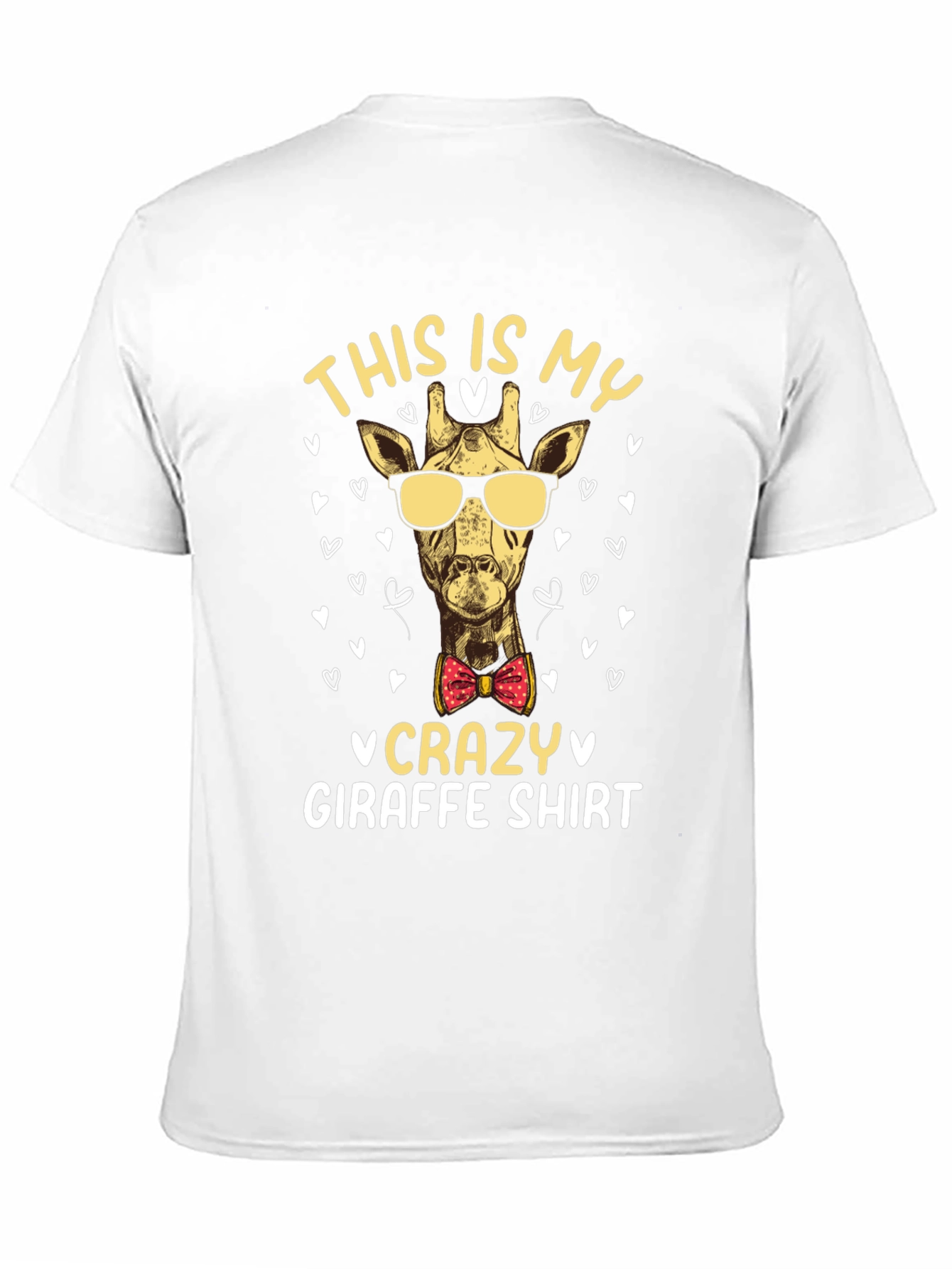 Black Crazy Giraffe T-Shirt - Novelty Animal Tee view 11