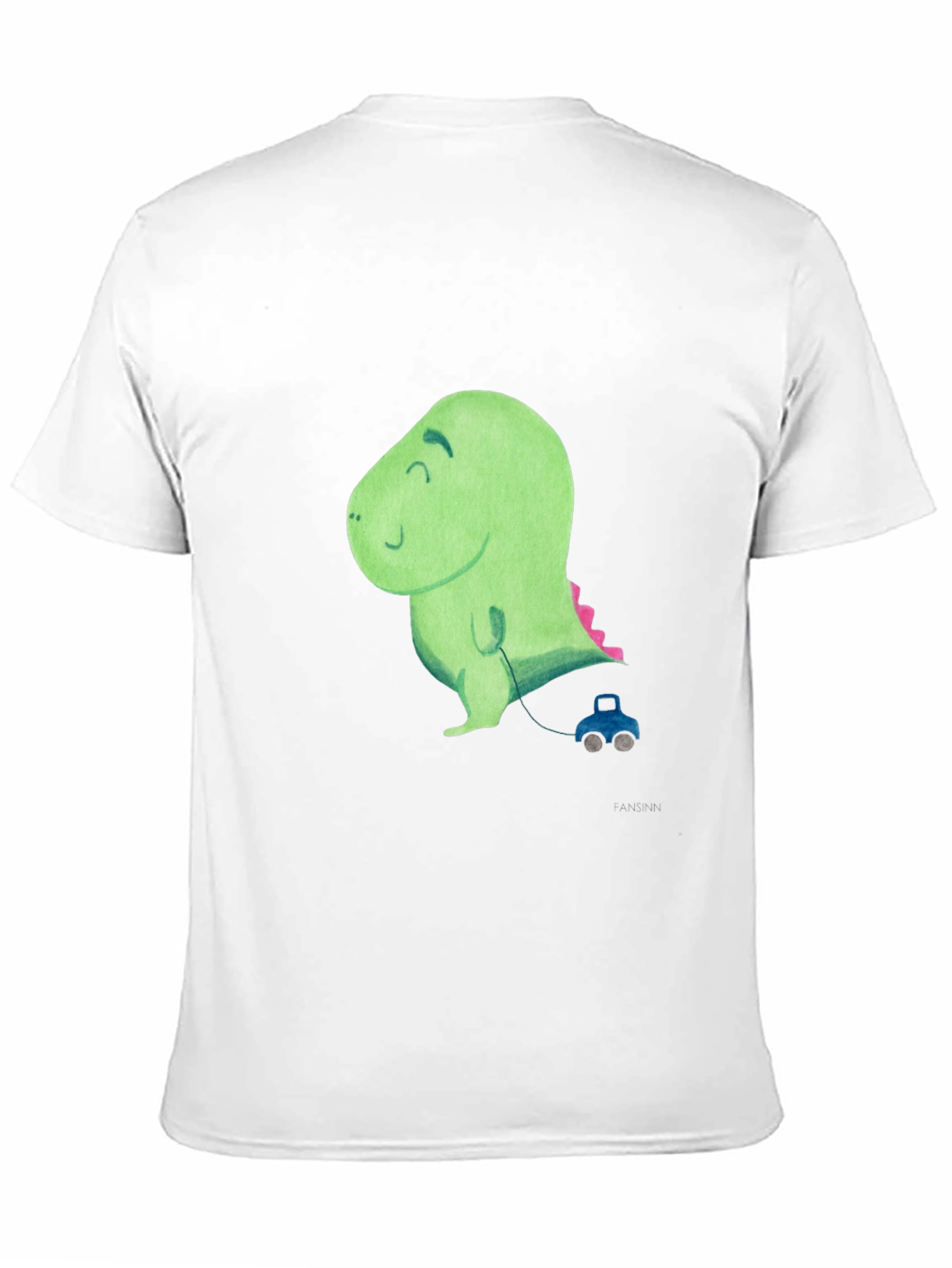 Black Cute Dinosaur Toy Car T-Shirt view 11