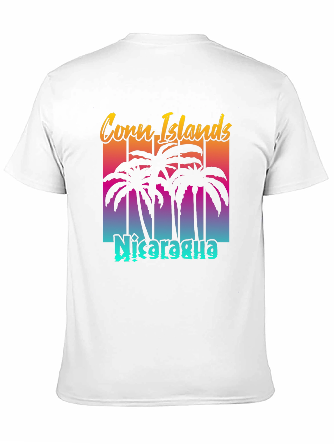 Black Corn Islands Nicaragua Tee - Retro Style Graphic T-Shirt view 11