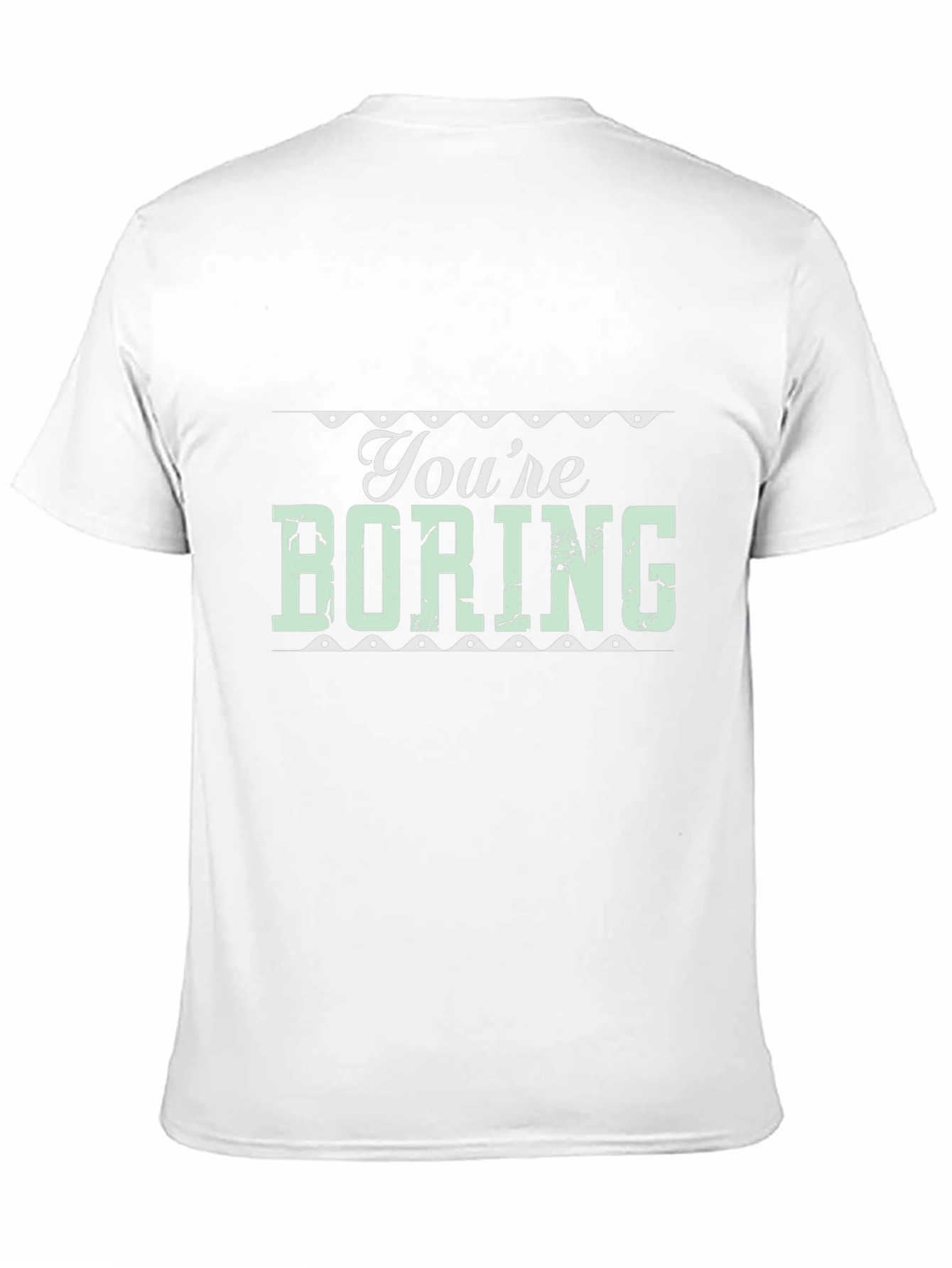 Black You're Boring Graphic Tee - Black T-Shirt view 11