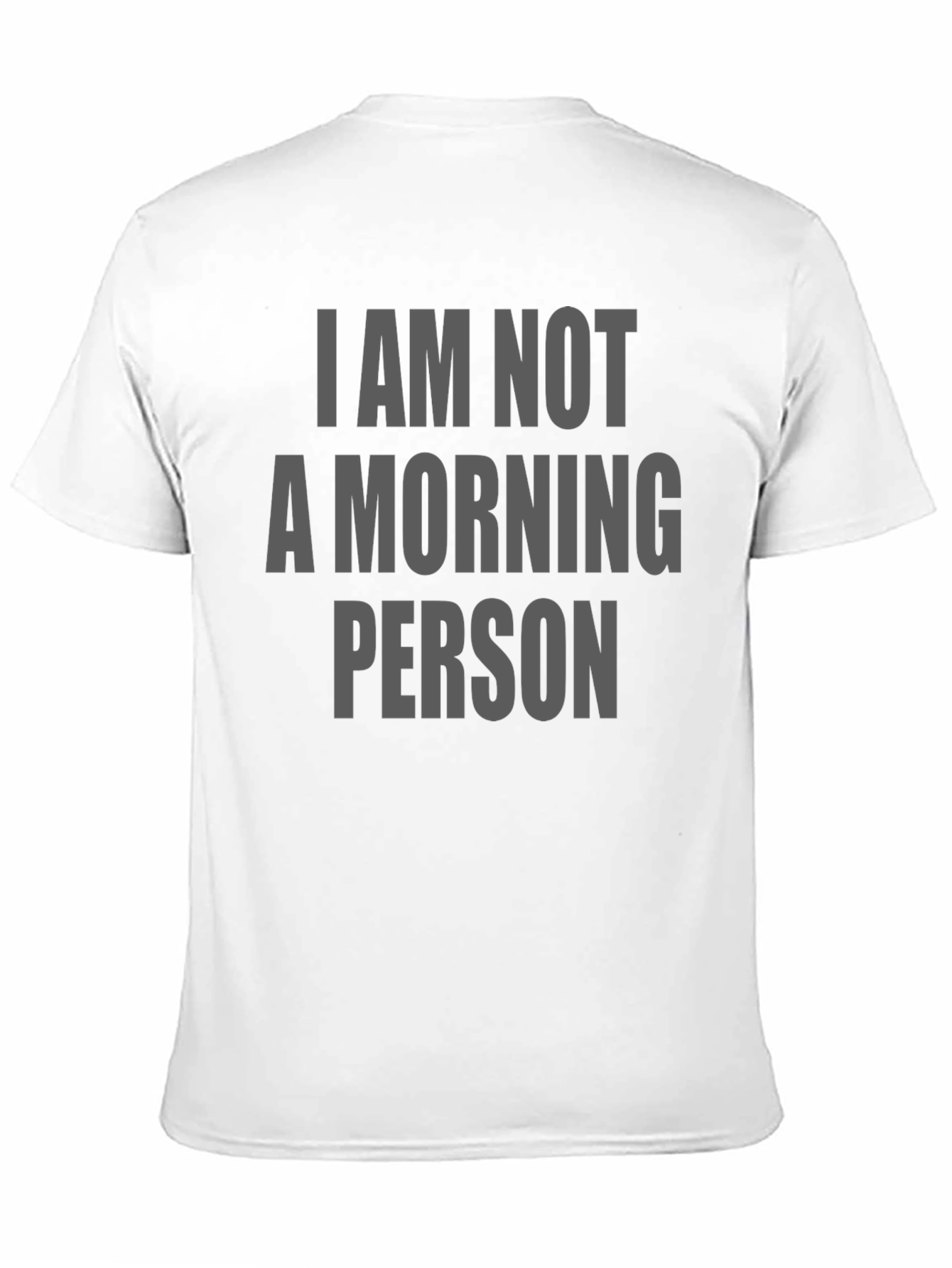 Black I Am Not A Morning Person Graphic T-Shirt view 11