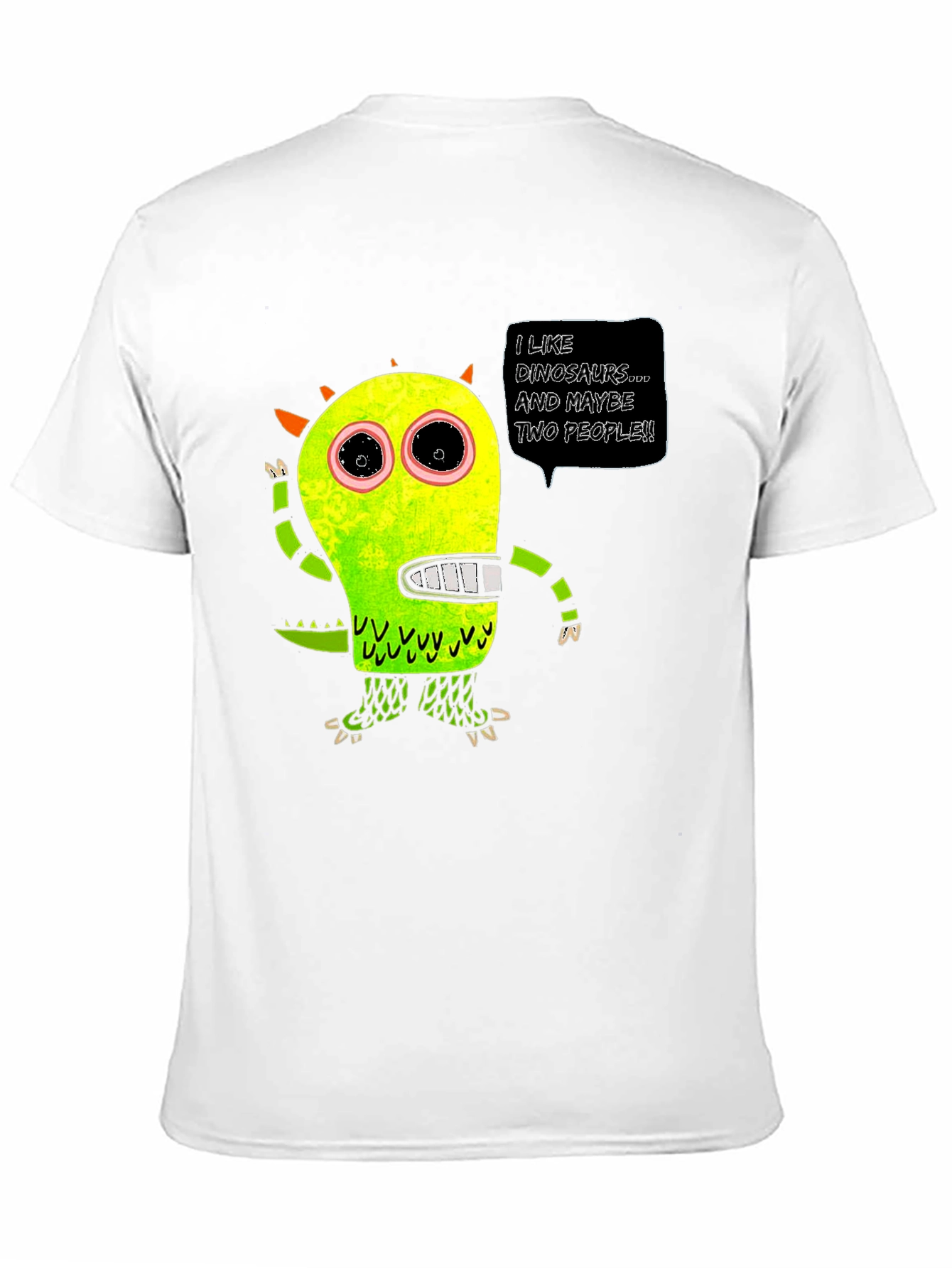 Black Dinosaur Lover T-Shirt - Funny Graphic Tee view 11