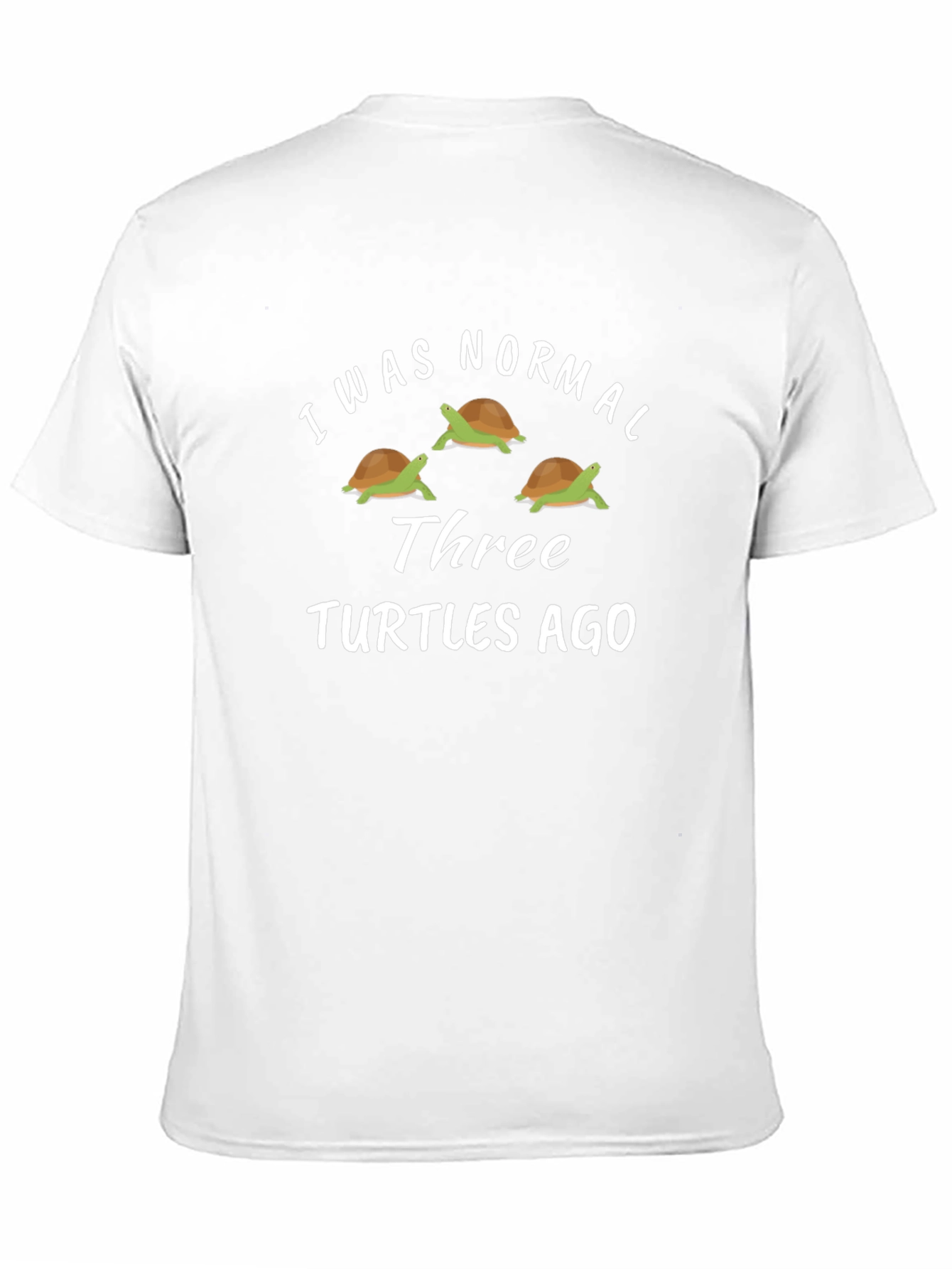 Black Funny Turtle Graphic T-Shirt - I Was Normal Three Turtles Ago view 11