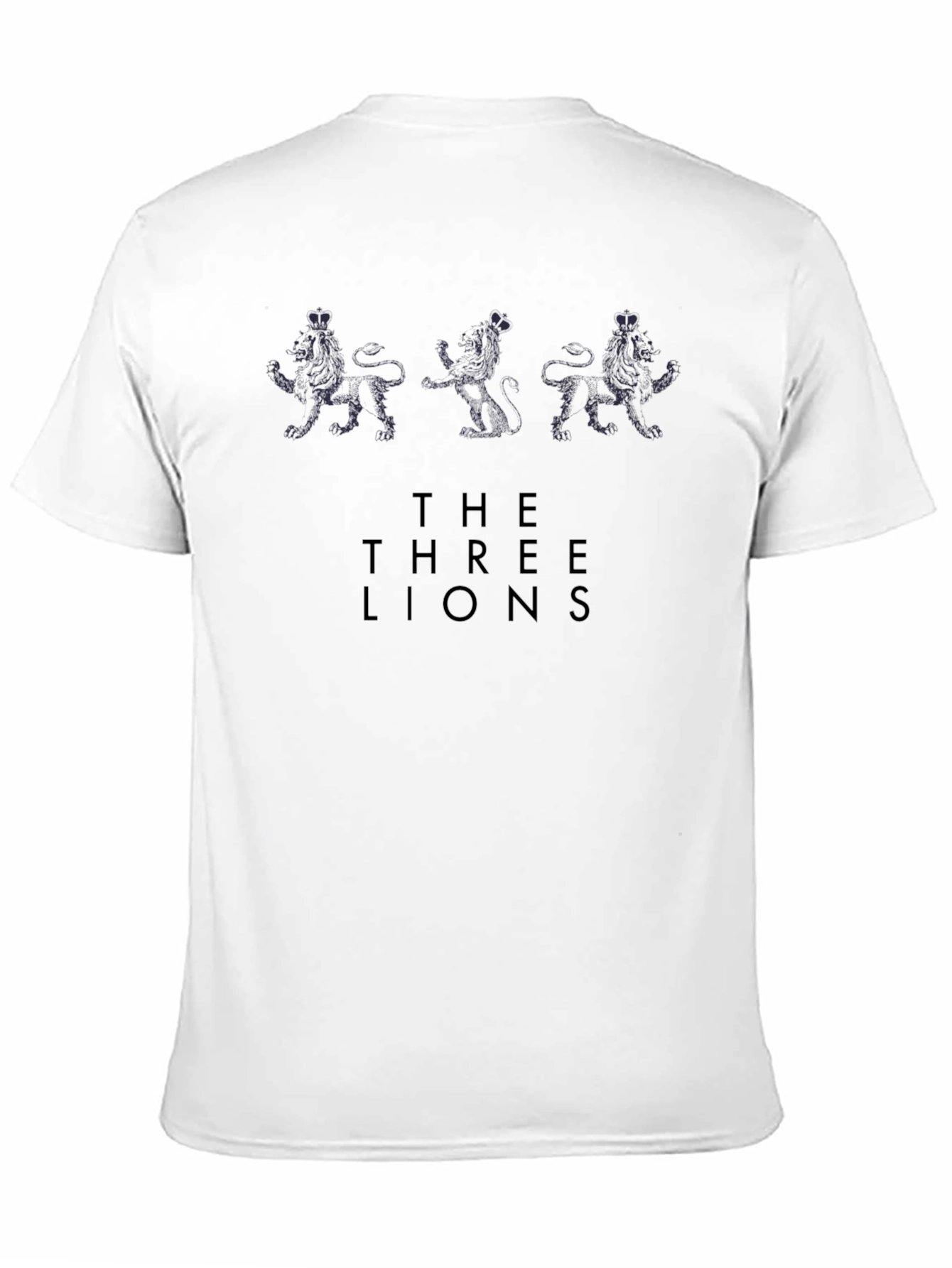 Black The Three Lions Graphic Tee - Stylish Black T-Shirt view 11