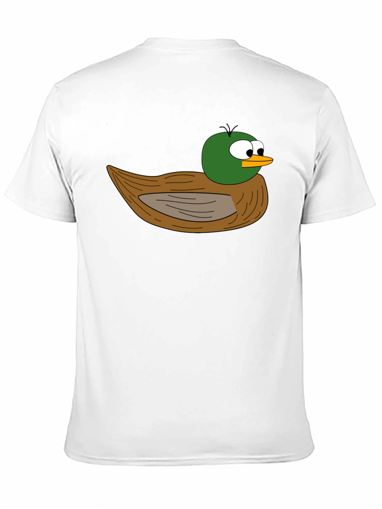 Black Cartoon Duck Graphic Black T-Shirt view 11