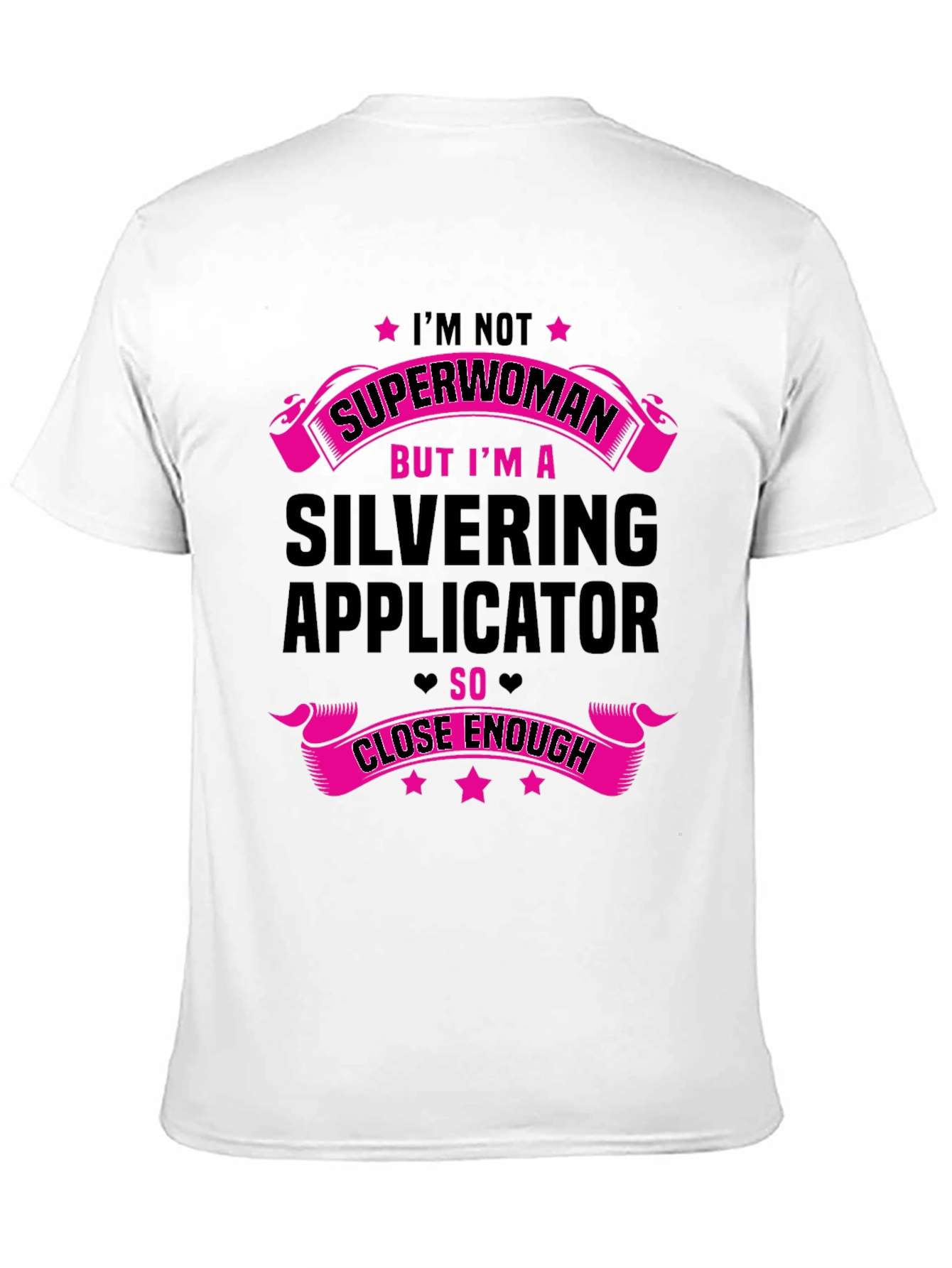 Black Silvering Applicator Funny T-Shirt view 11