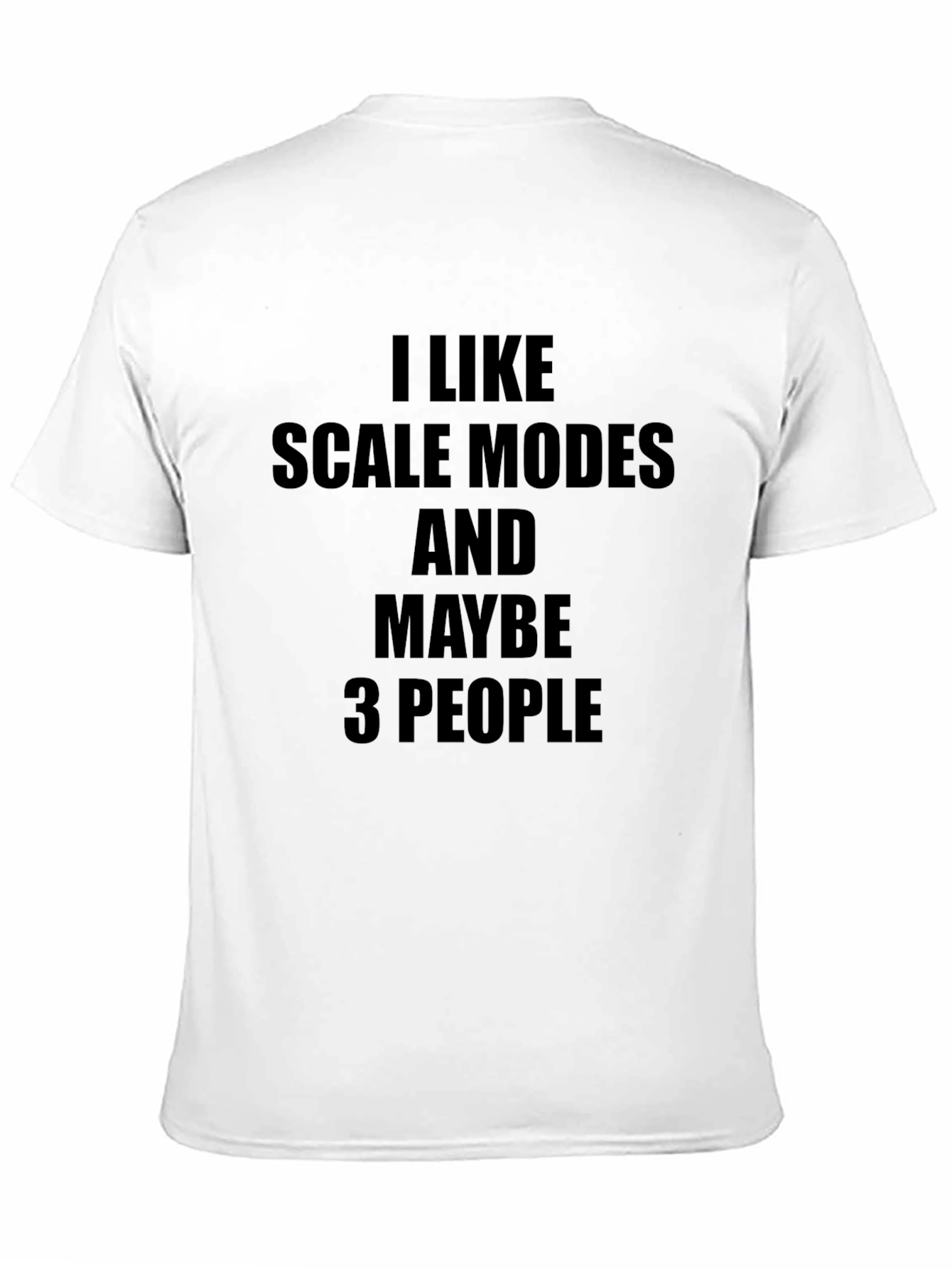 Black I Like Scale Models T-Shirt view 11