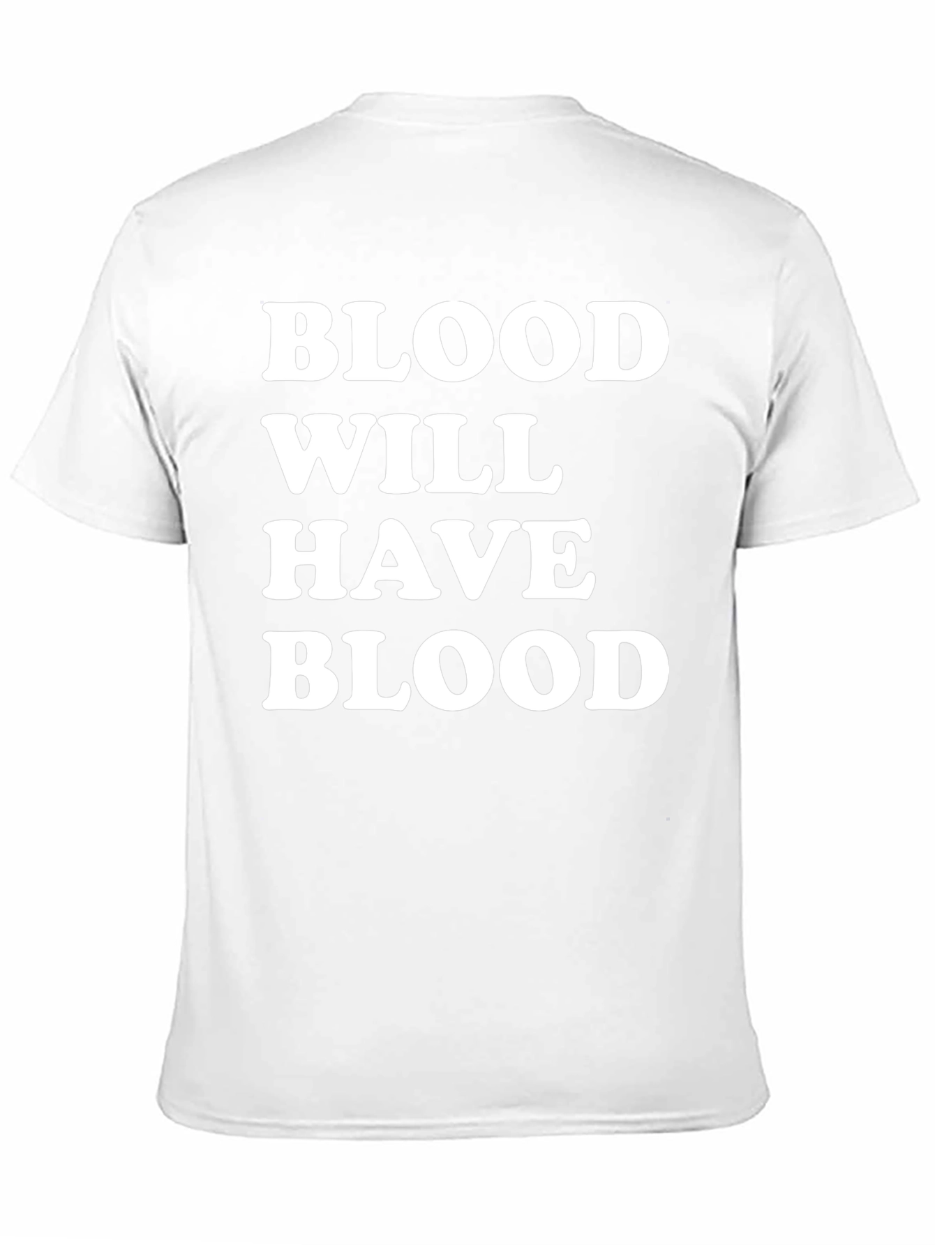 Black Blood Will Have Blood Graphic Tee - Mens Black T-Shirt view 11
