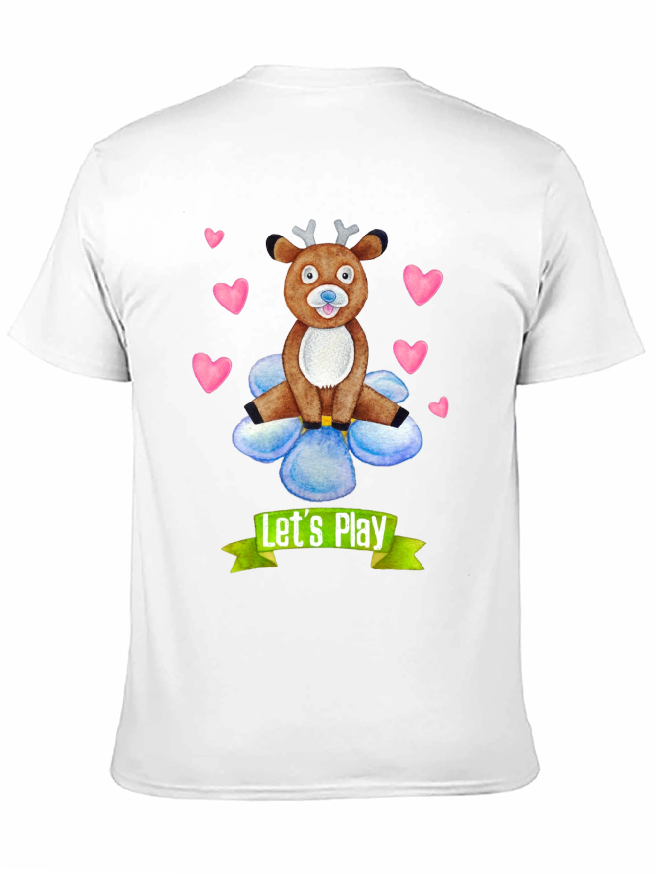 Black Let's Play Reindeer Graphic Tee view 11