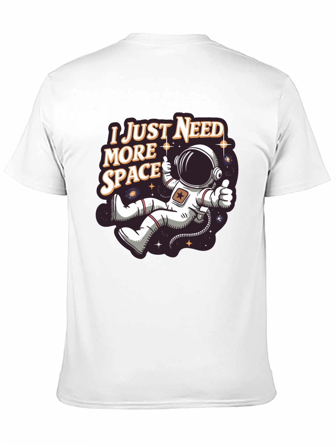 Black I Just Need More Space T-Shirt - Astronaut Design view 11