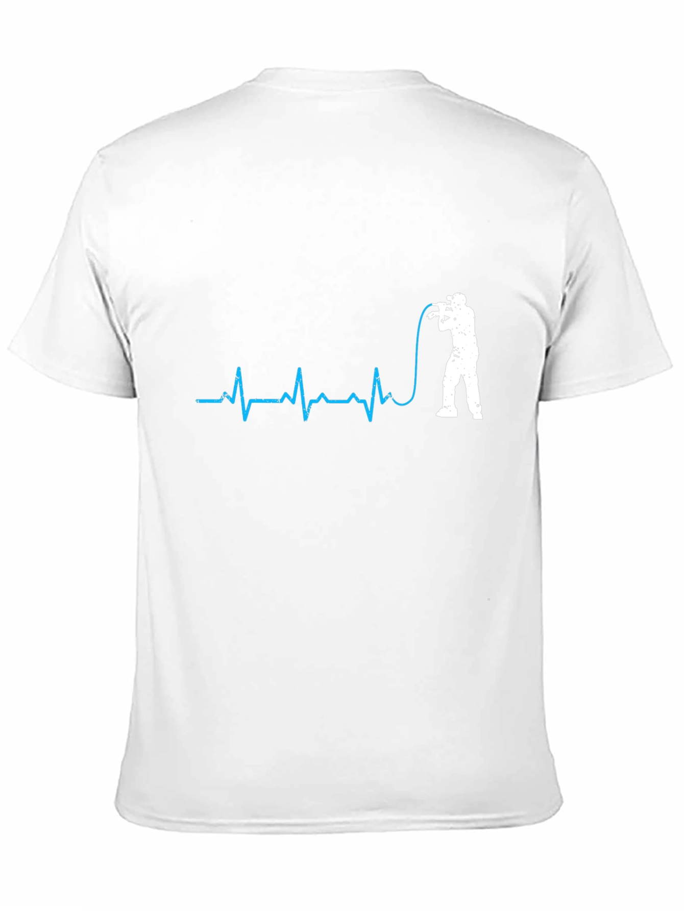 Black Photographer Heartbeat T-Shirt - Black Graphic Tee view 11