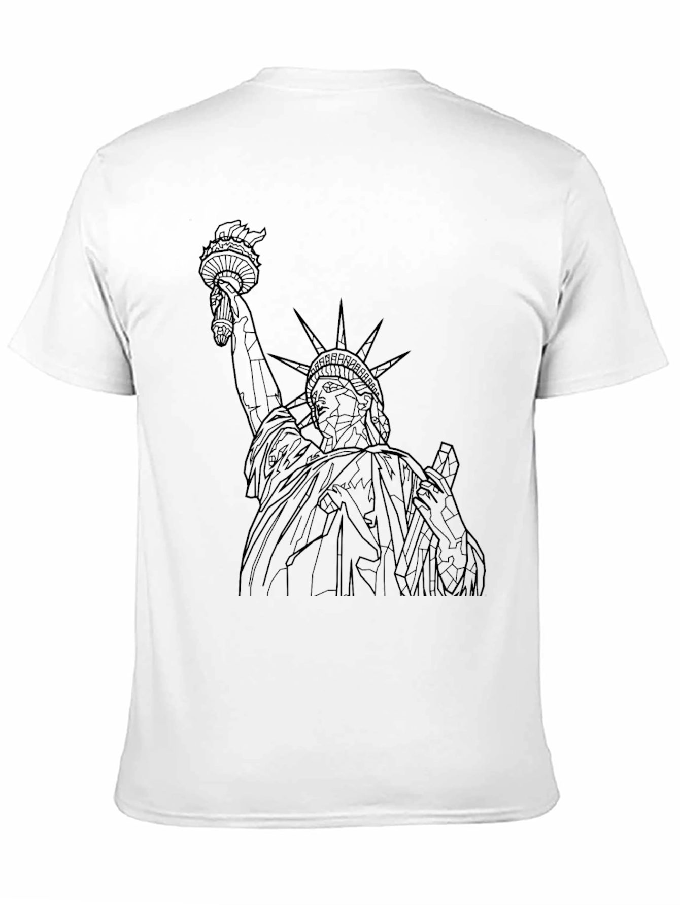 Black Statue of Liberty Graphic Tee - Black view 11