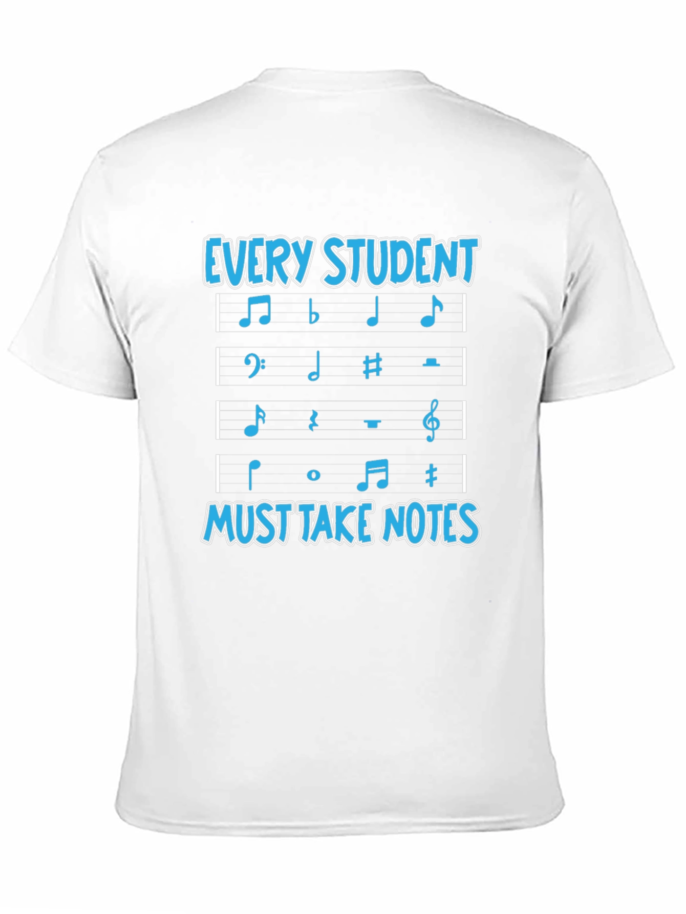 Black Every Student Must Take Notes Music T-Shirt view 11
