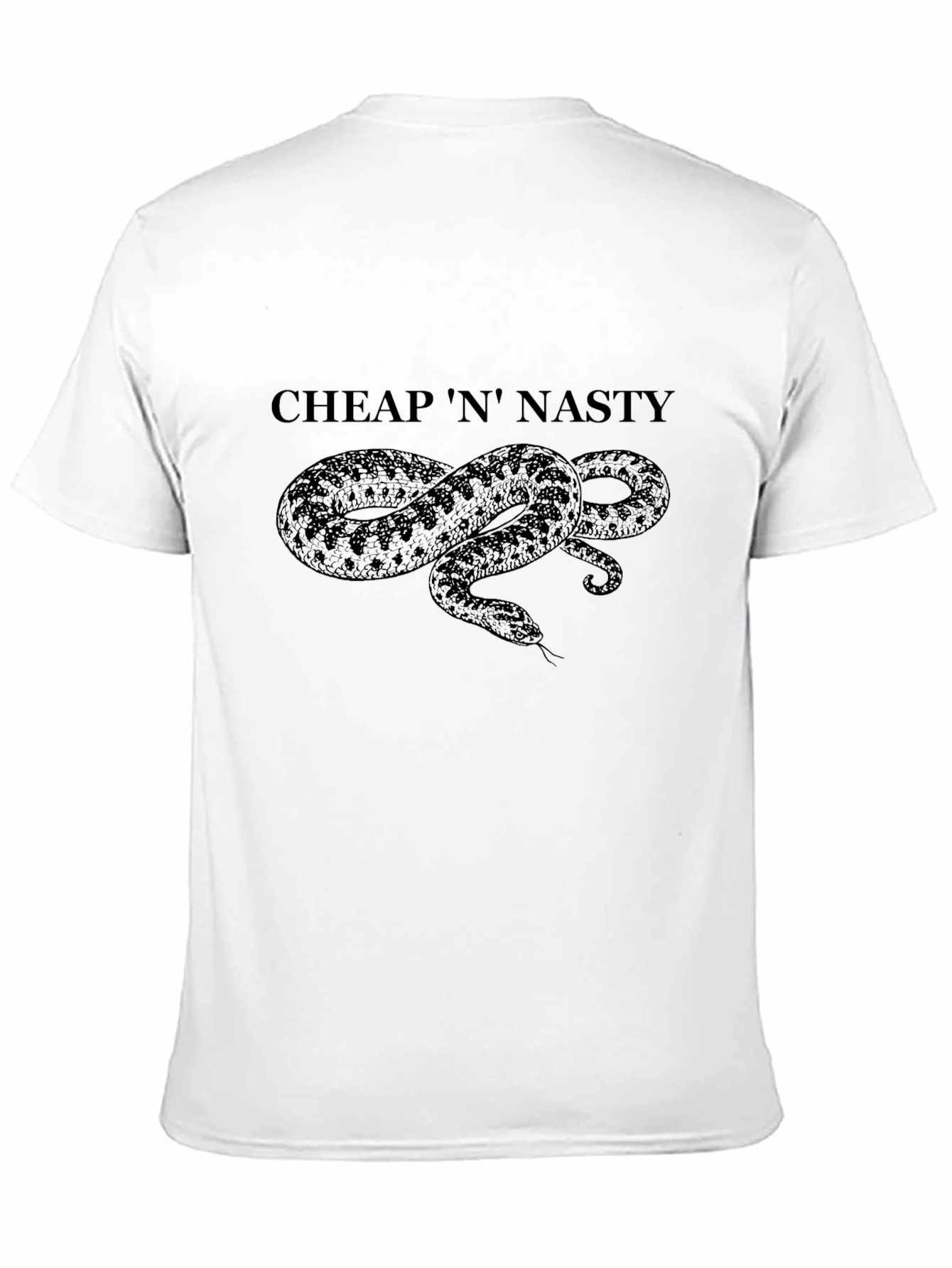 Black Cheap 'N' Nasty Snake Graphic T-Shirt view 11