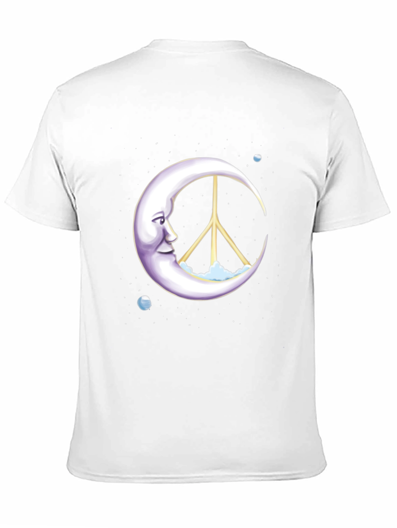 Black Peace Moon Graphic Tee - Soft Cotton Blend view 11