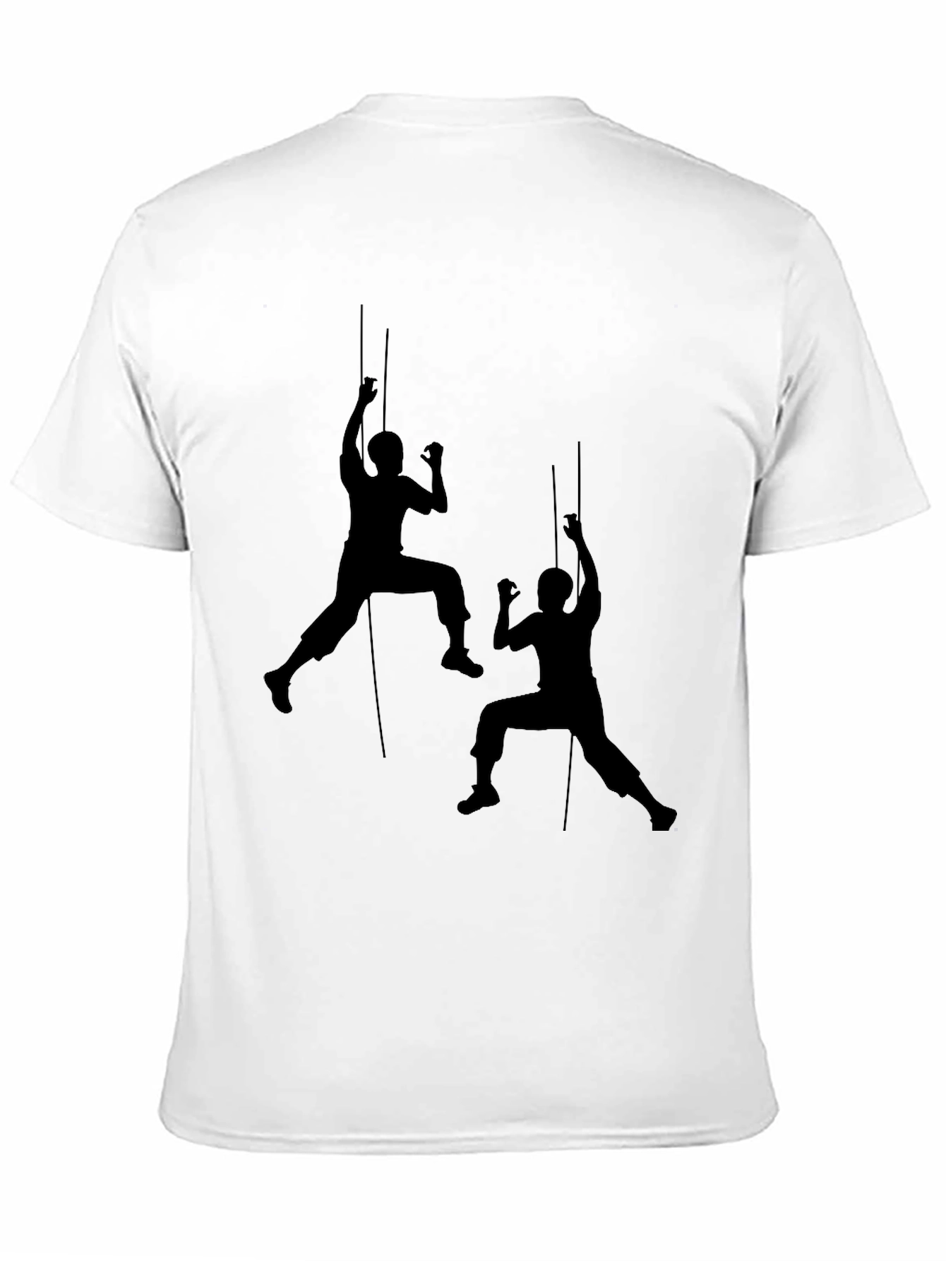 Black Black Climbing Silhouette T-Shirt view 11