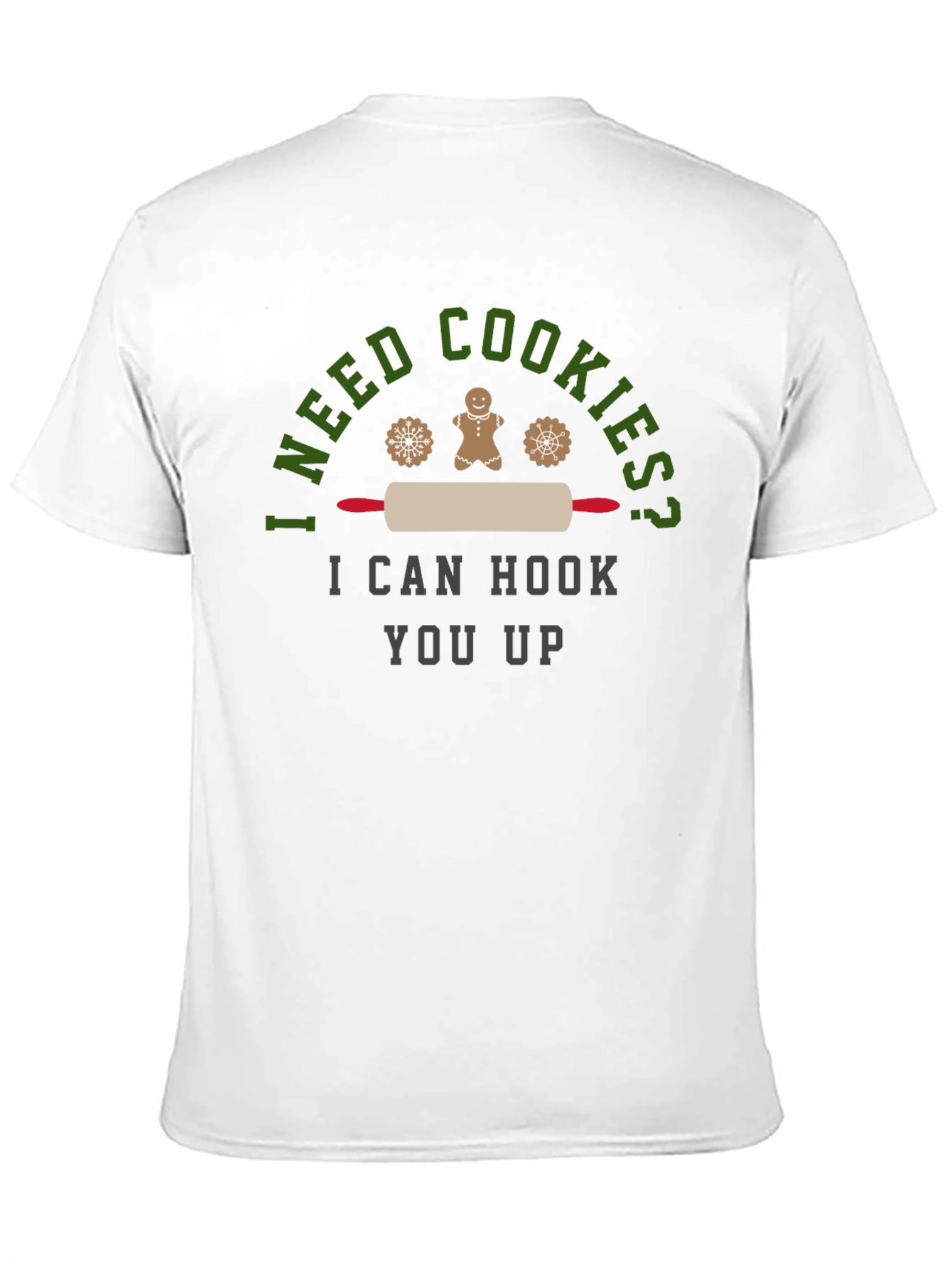 Black I Need Cookies? Graphic Tee view 11