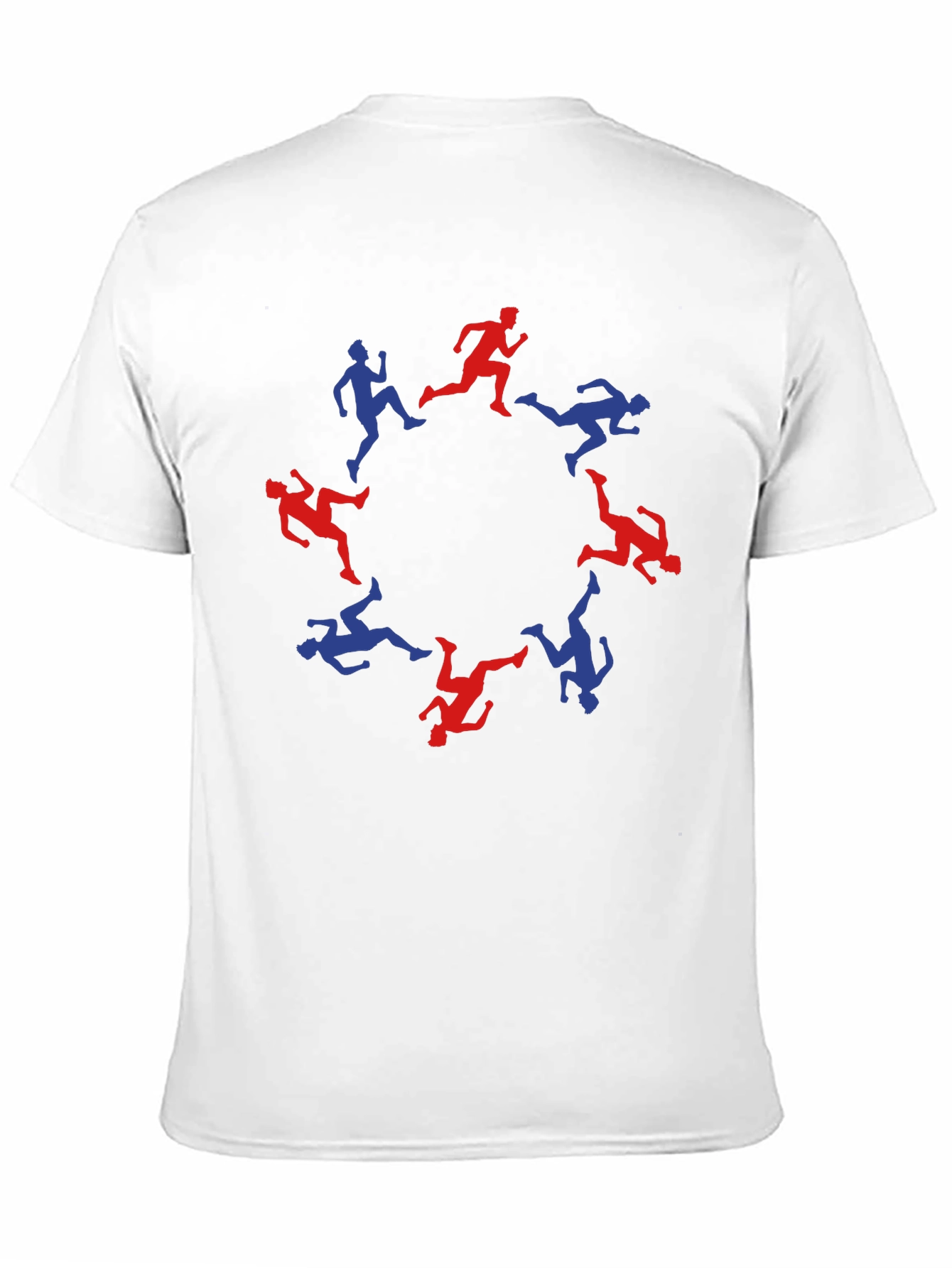 Black Runner Circle Graphic Tee - Black Cotton Blend T-Shirt view 11