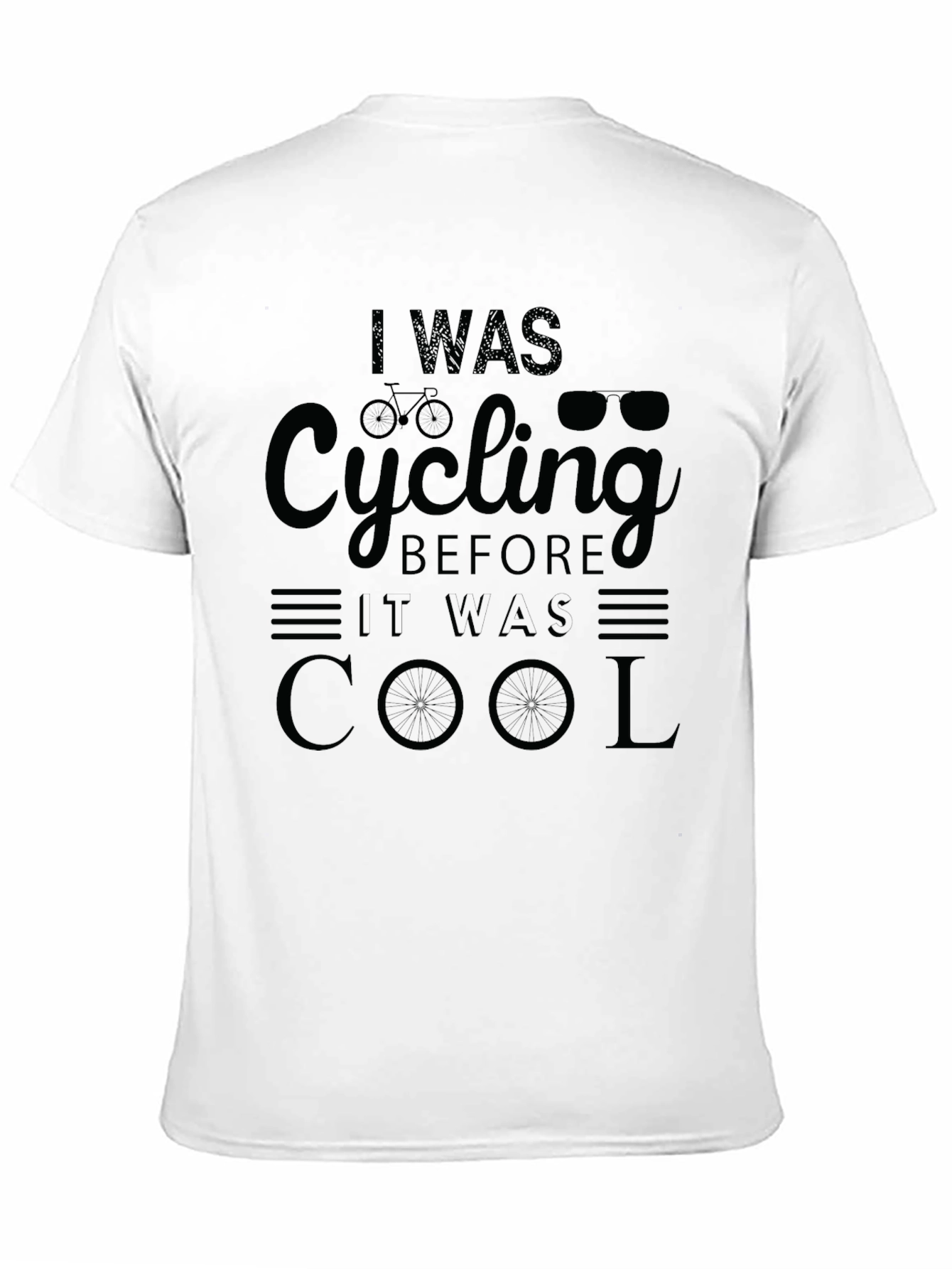 Black Cool Cycling T-Shirt for Cyclists view 11